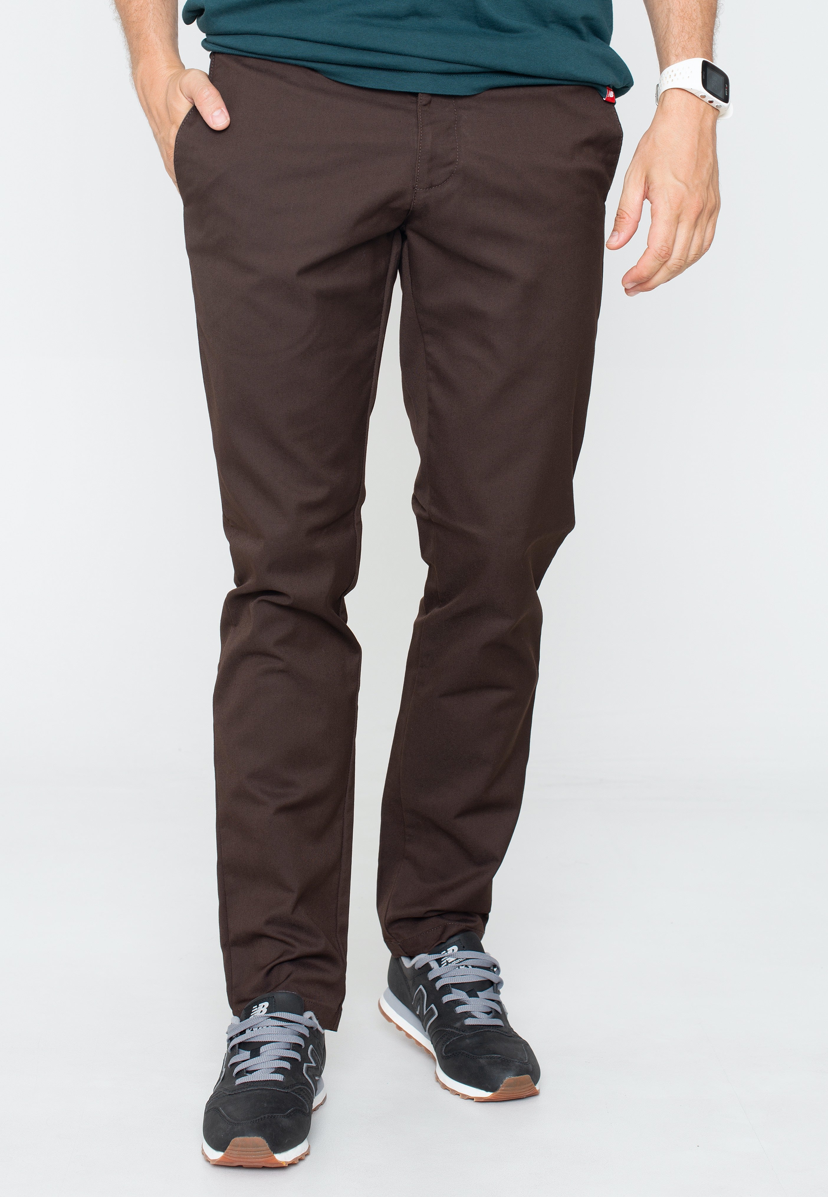 Carhartt WIP - Sid Rinsed Dark Umber - Pants | Men-Image