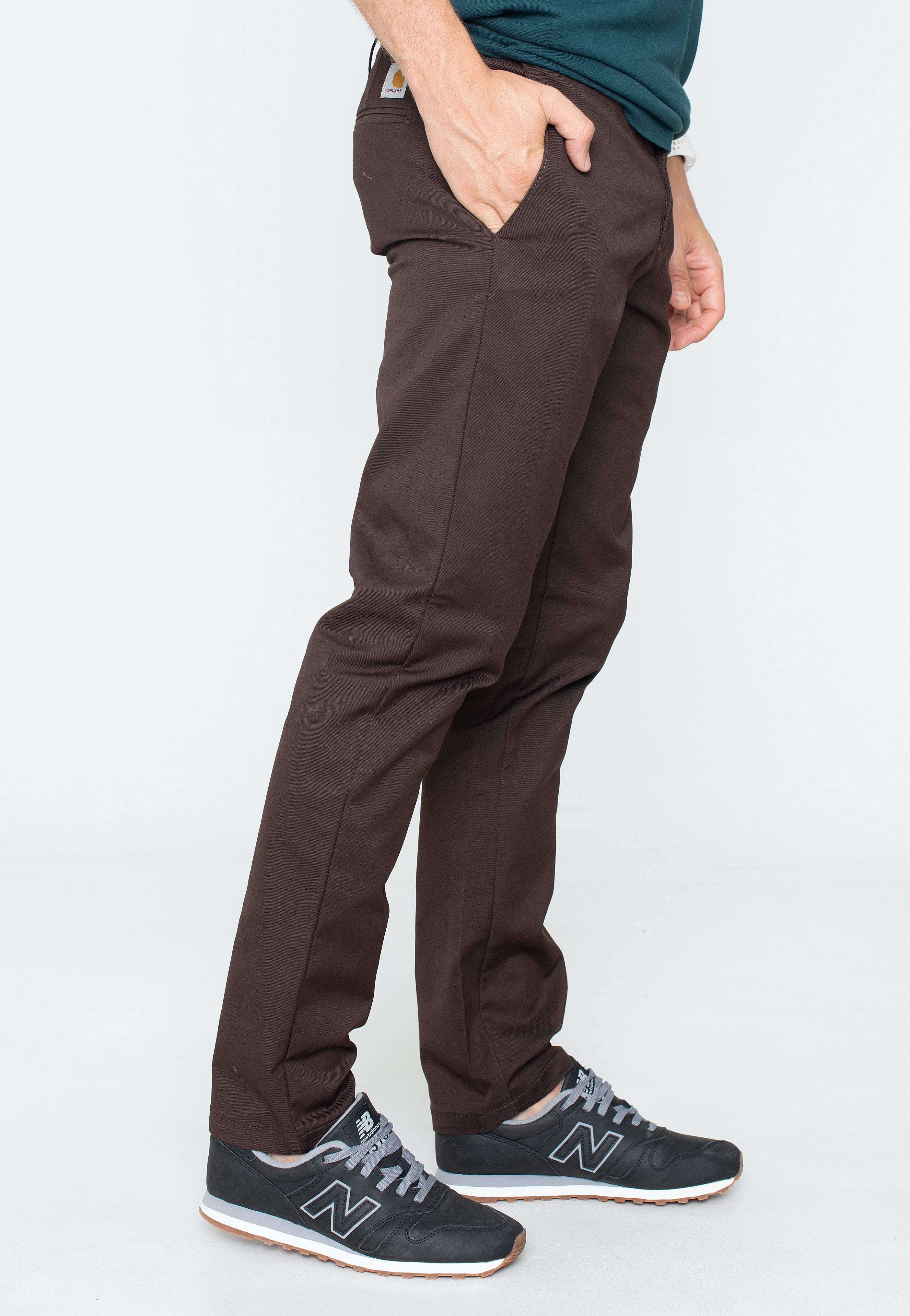 Carhartt WIP - Sid Rinsed Dark Umber - Pants | Men-Image