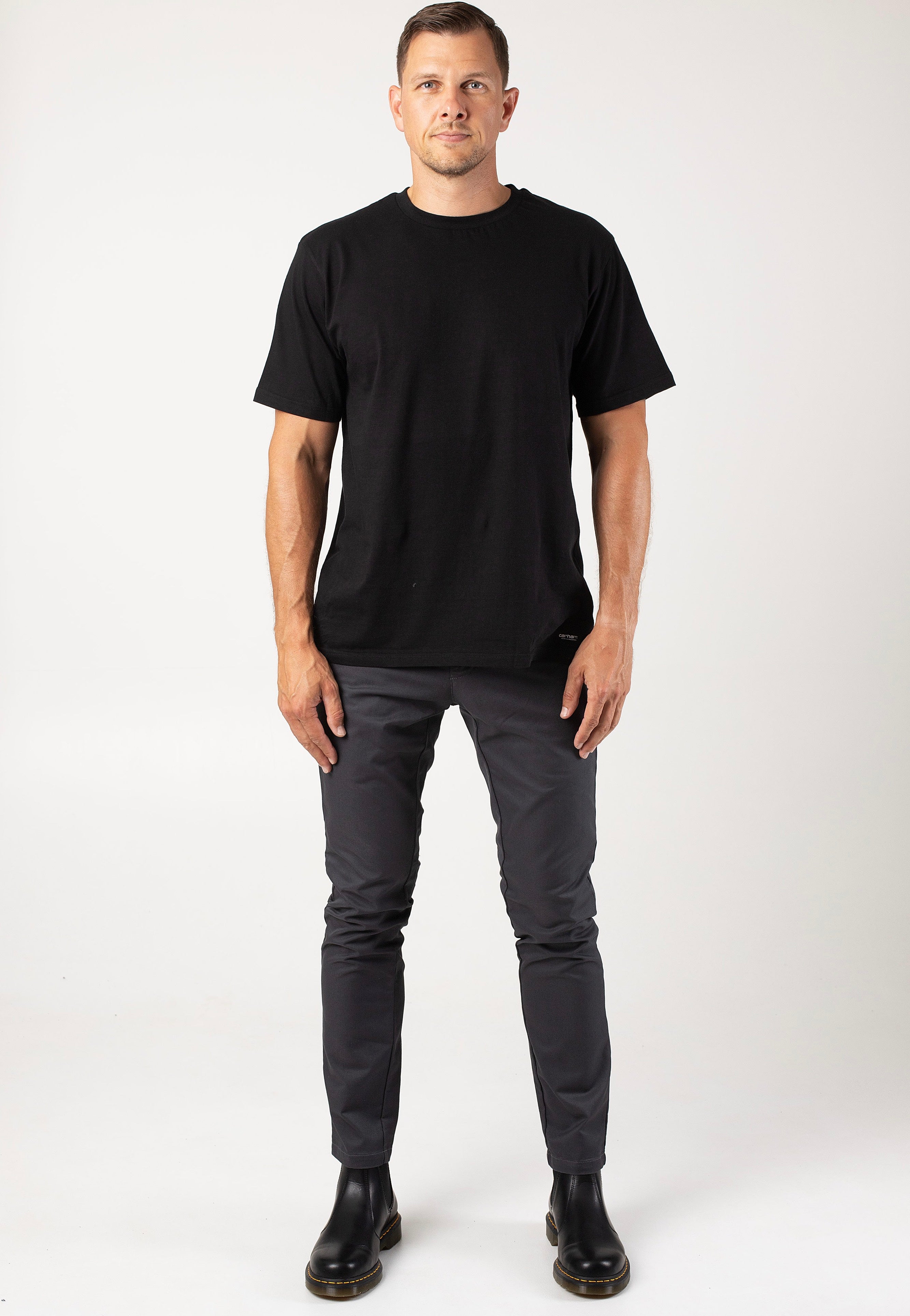 Carhartt WIP - Sid Rinsed Graphite - Pants | Men-Image