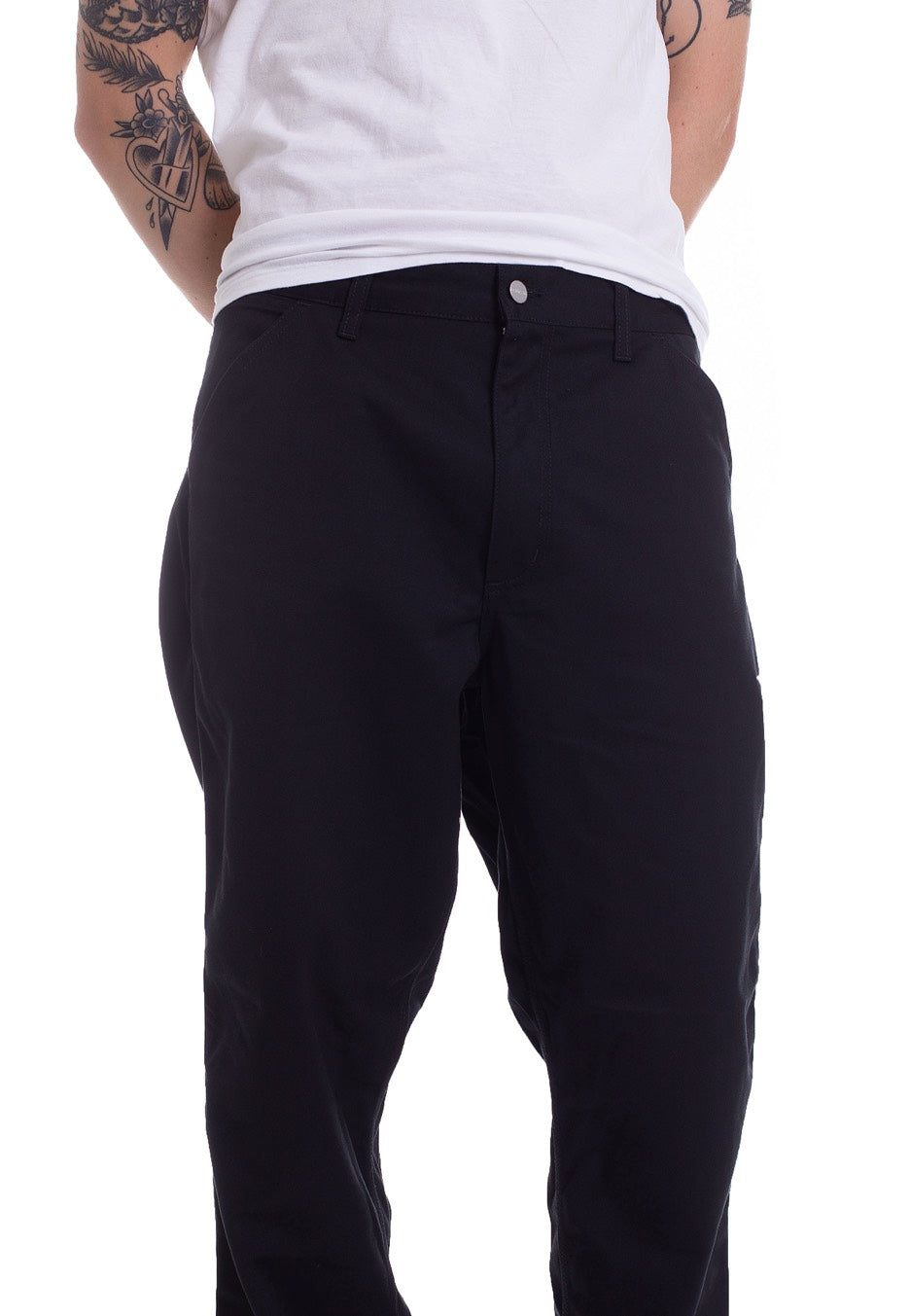 Carhartt WIP - Simple Denison Black Rinsed - Pants | Men-Image