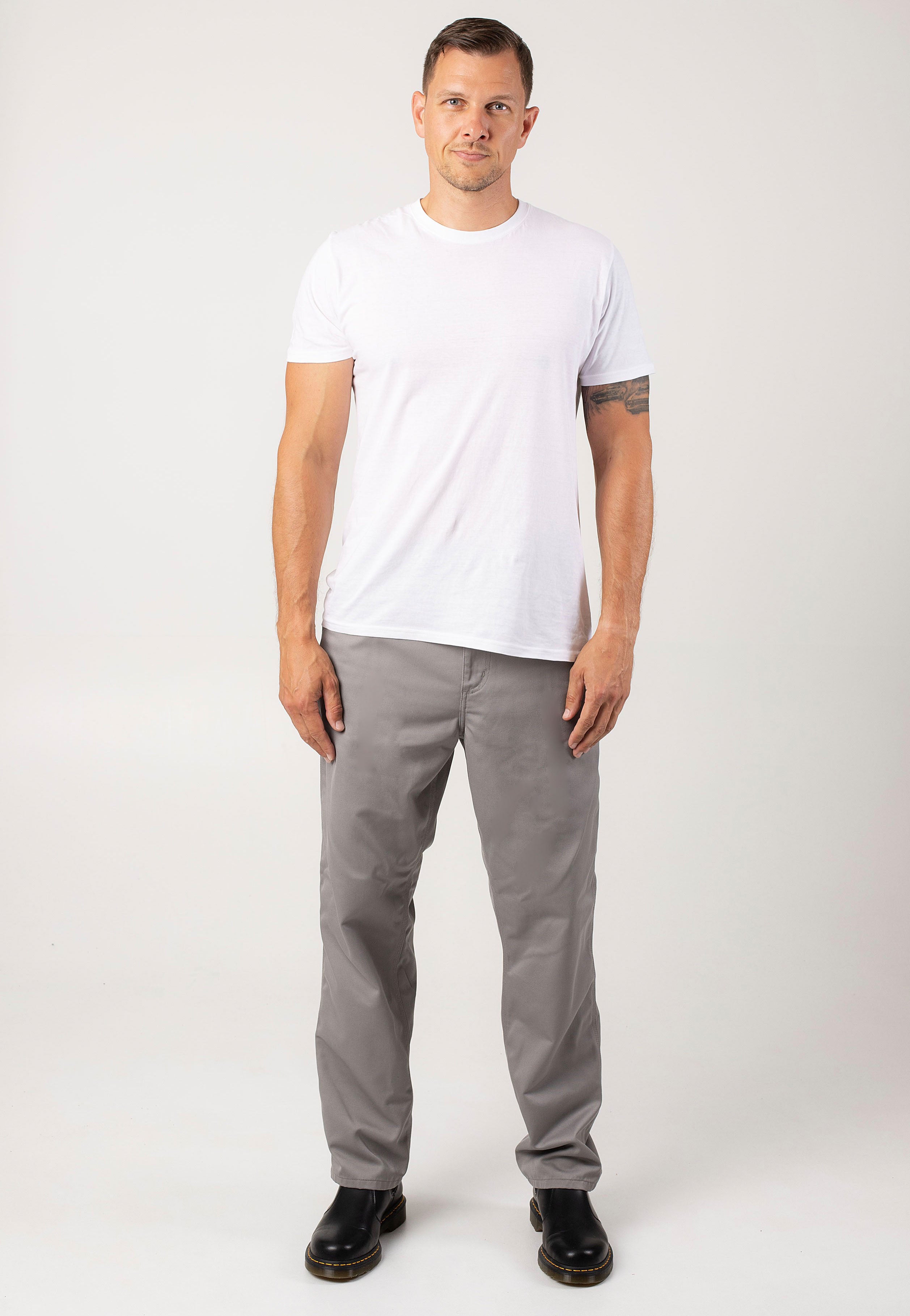 Carhartt WIP - Simple Rinsed Misty Grey - Pants | Men-Image