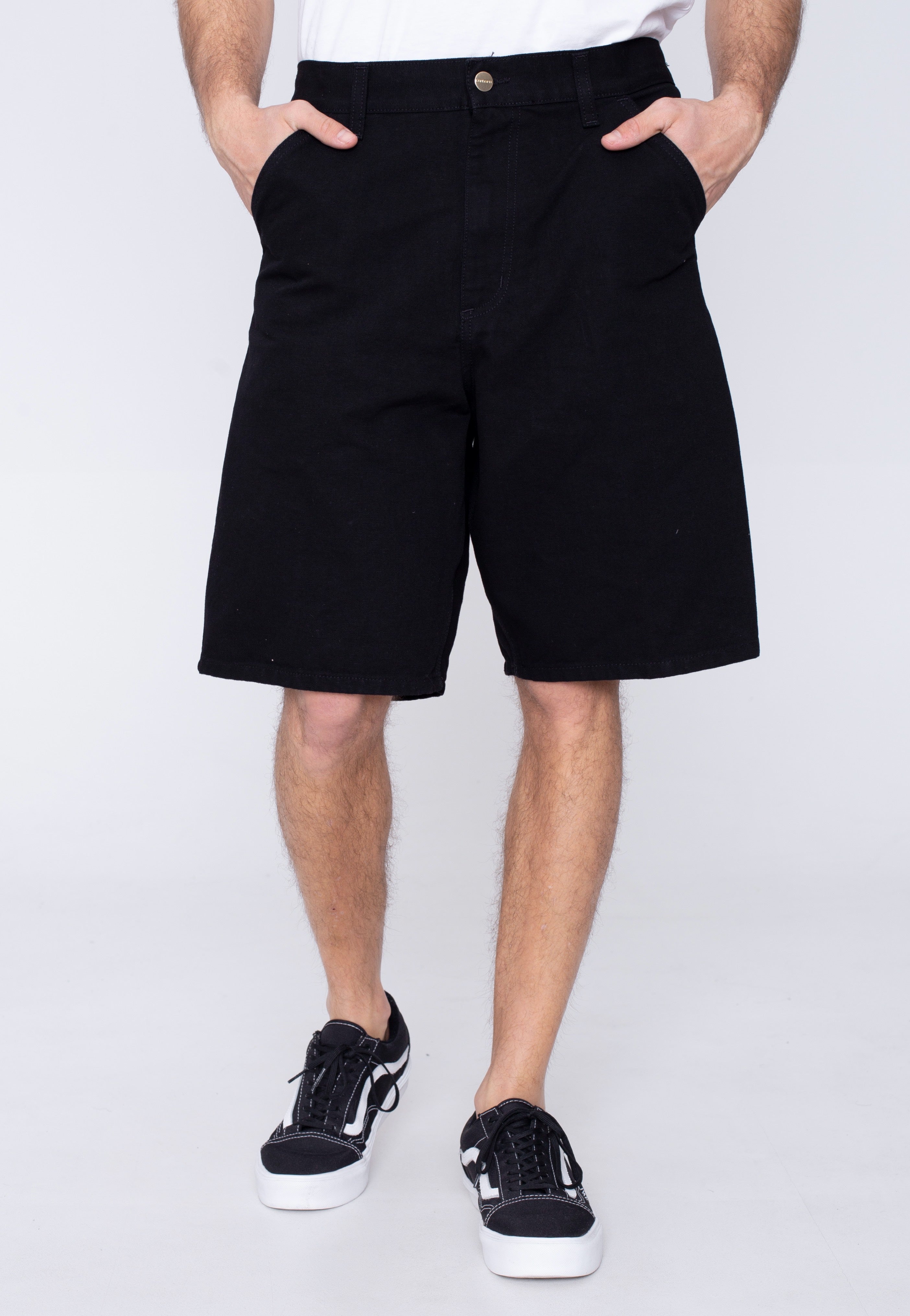 Carhartt WIP - Single Knee Black Rinsed - Shorts | Men-Image