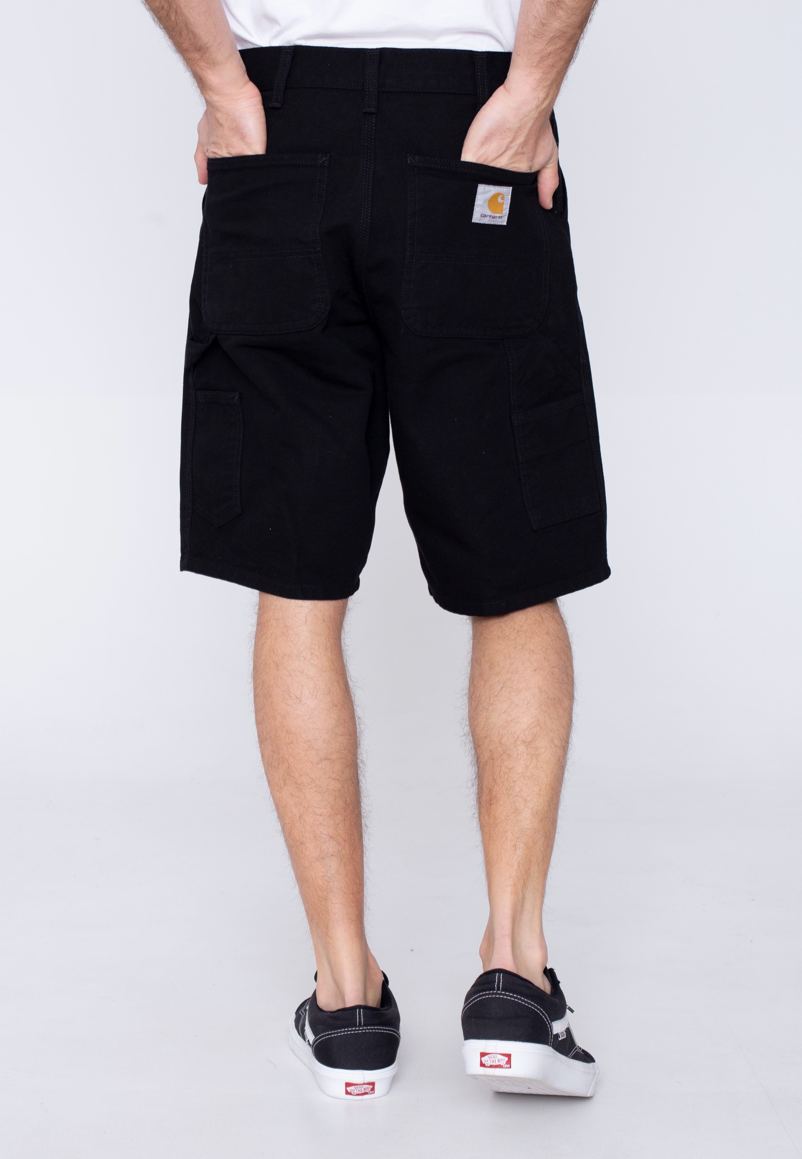 Carhartt WIP - Single Knee Black Rinsed - Shorts | Men-Image