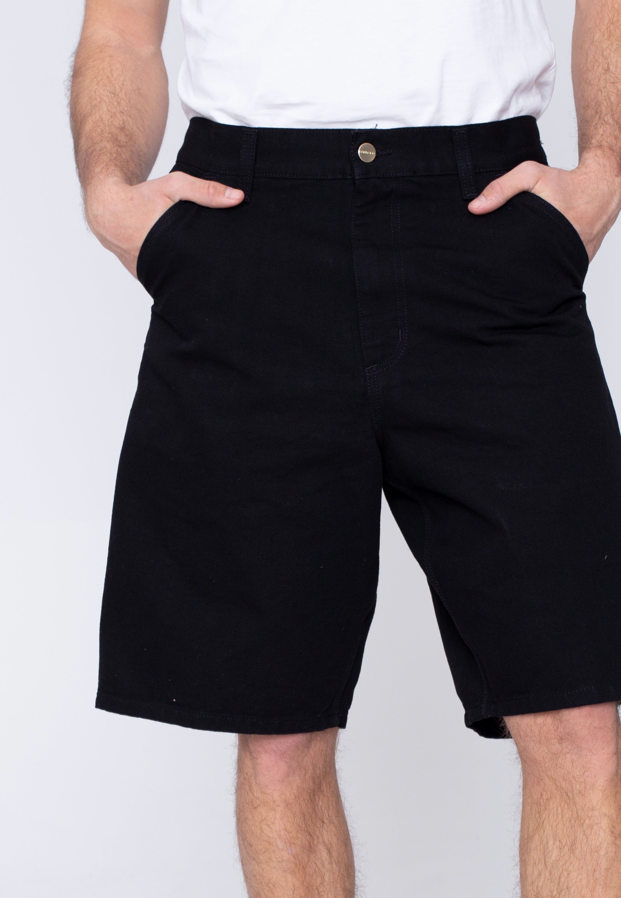 Carhartt WIP - Single Knee Black Rinsed - Shorts | Men-Image