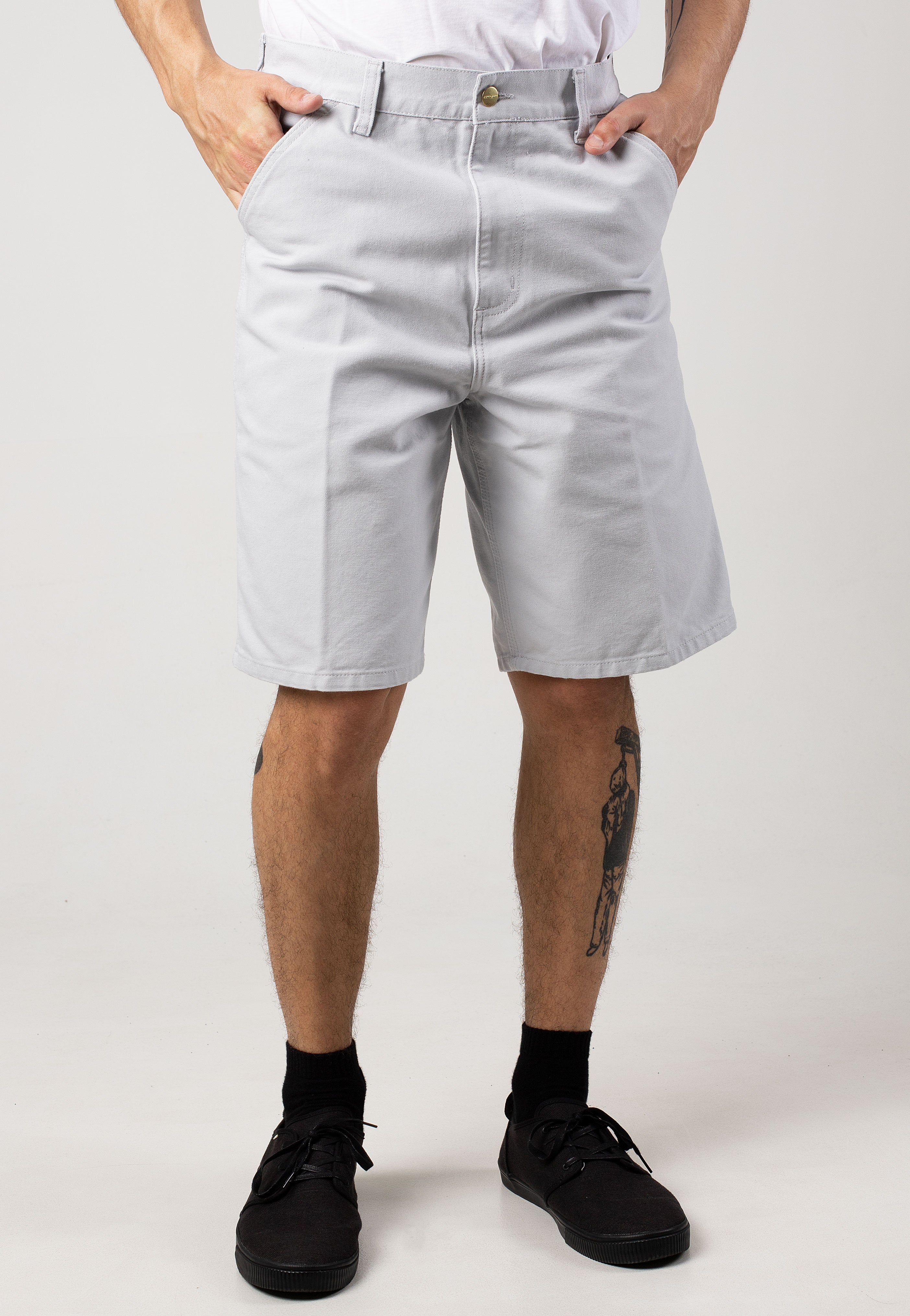 Carhartt WIP - Single Knee Rinsed Basalt - Shorts | Men-Image