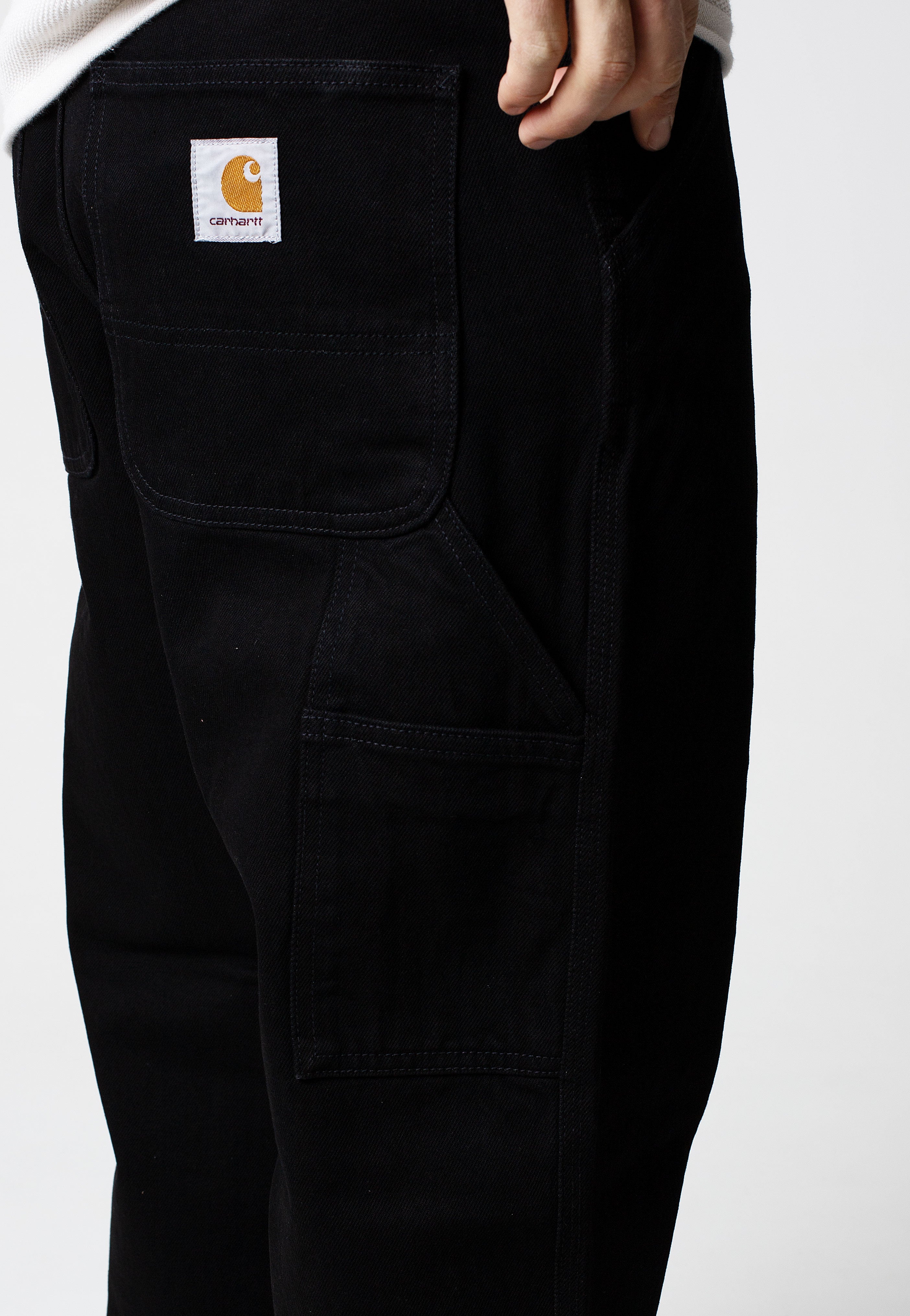 Carhartt WIP - Single Knee Rinsed Black - Jeans | Men-Image