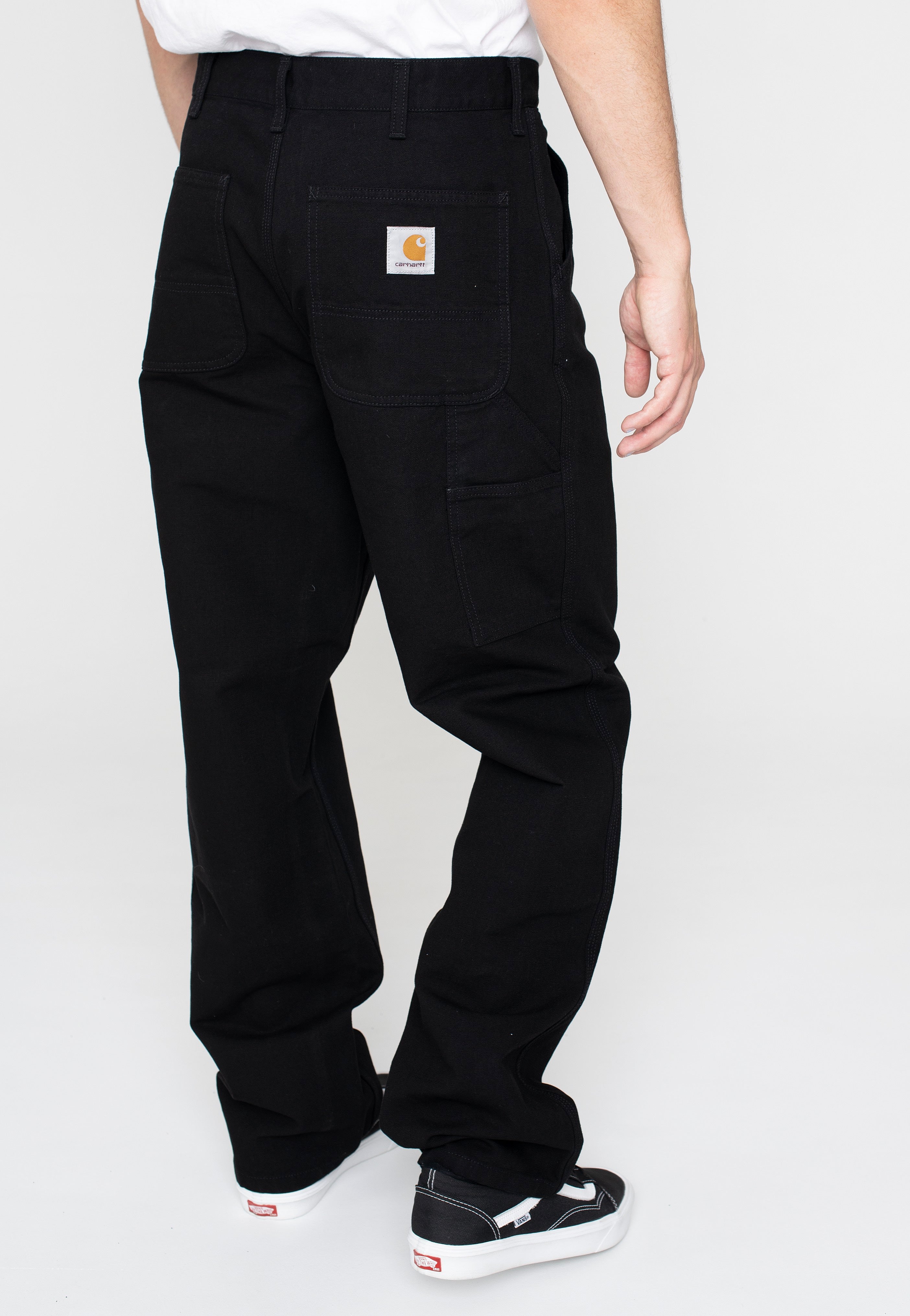 Carhartt WIP - Single Knee Rinsed Black - Pants | Men-Image