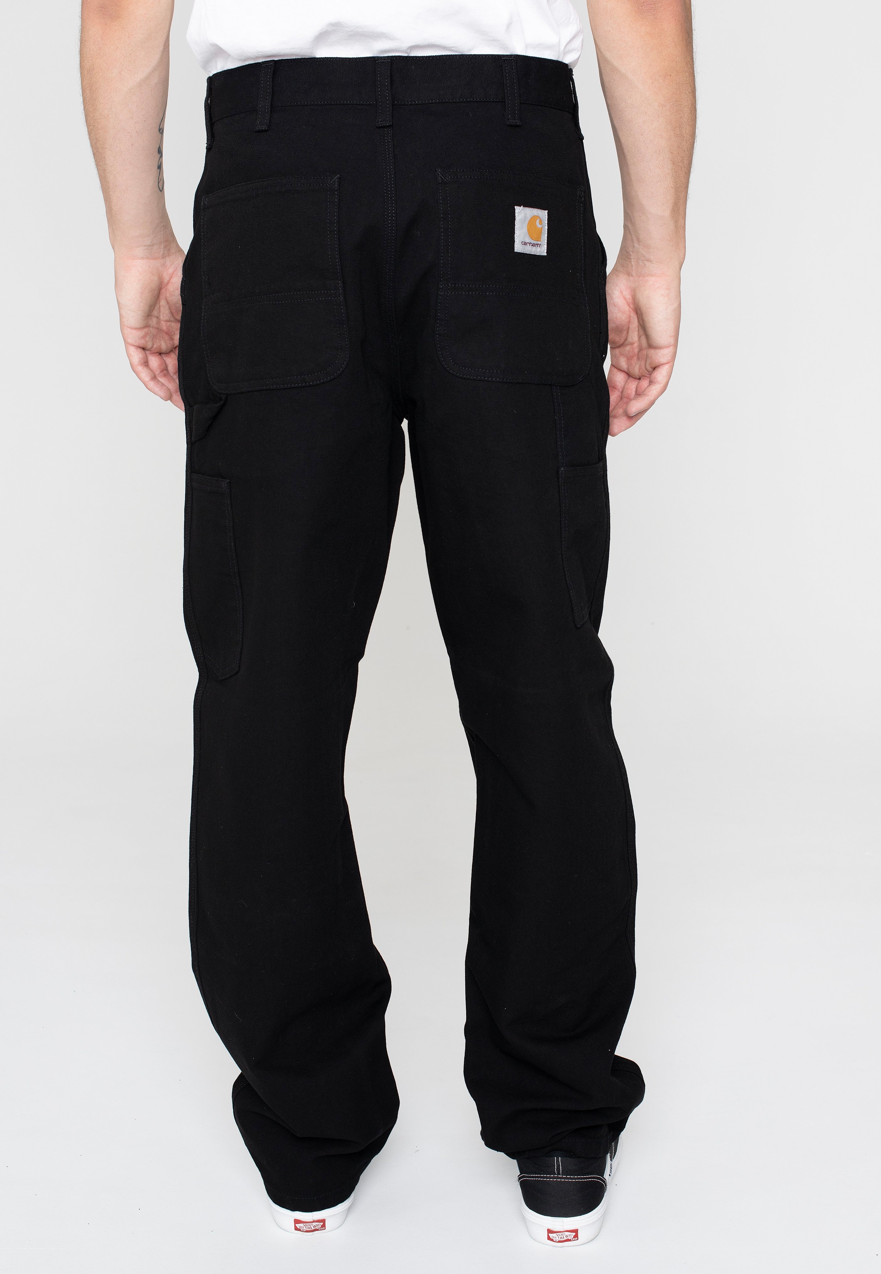 Carhartt WIP - Single Knee Rinsed Black - Pants | Men-Image