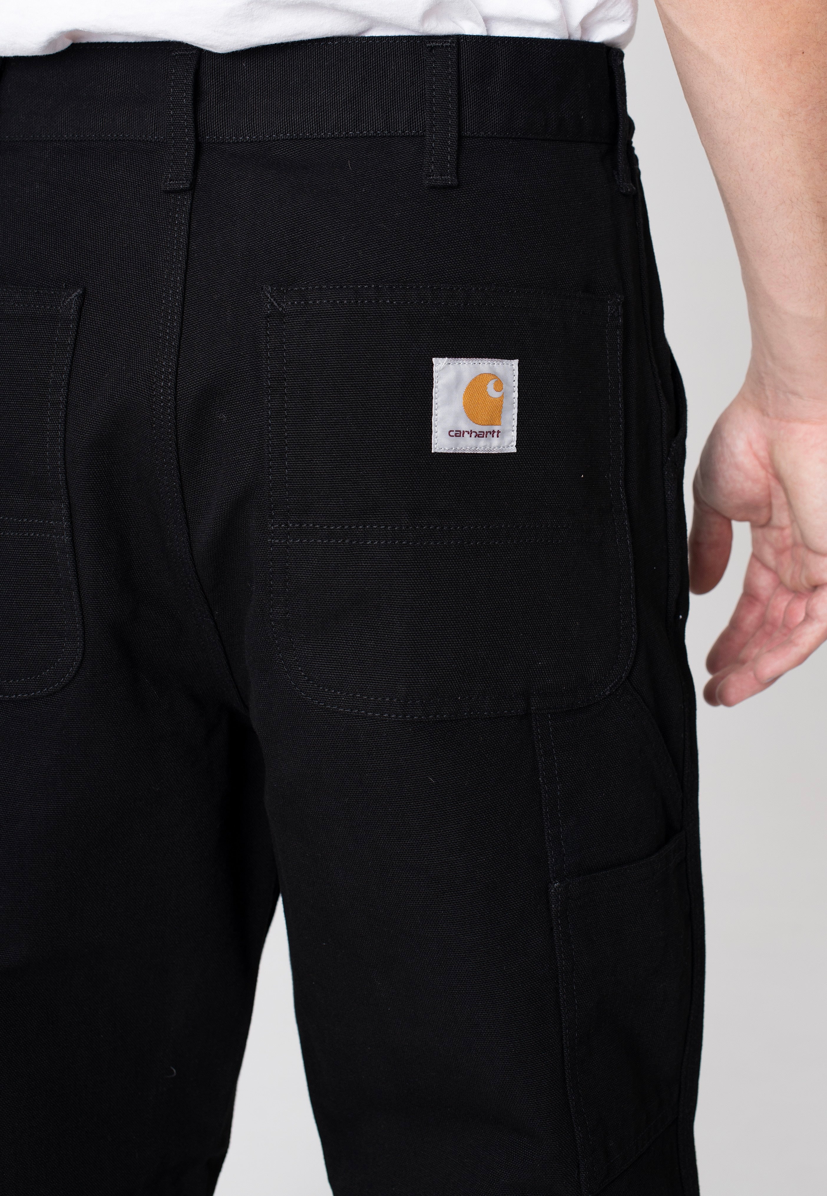 Carhartt WIP - Single Knee Rinsed Black - Pants | Men-Image