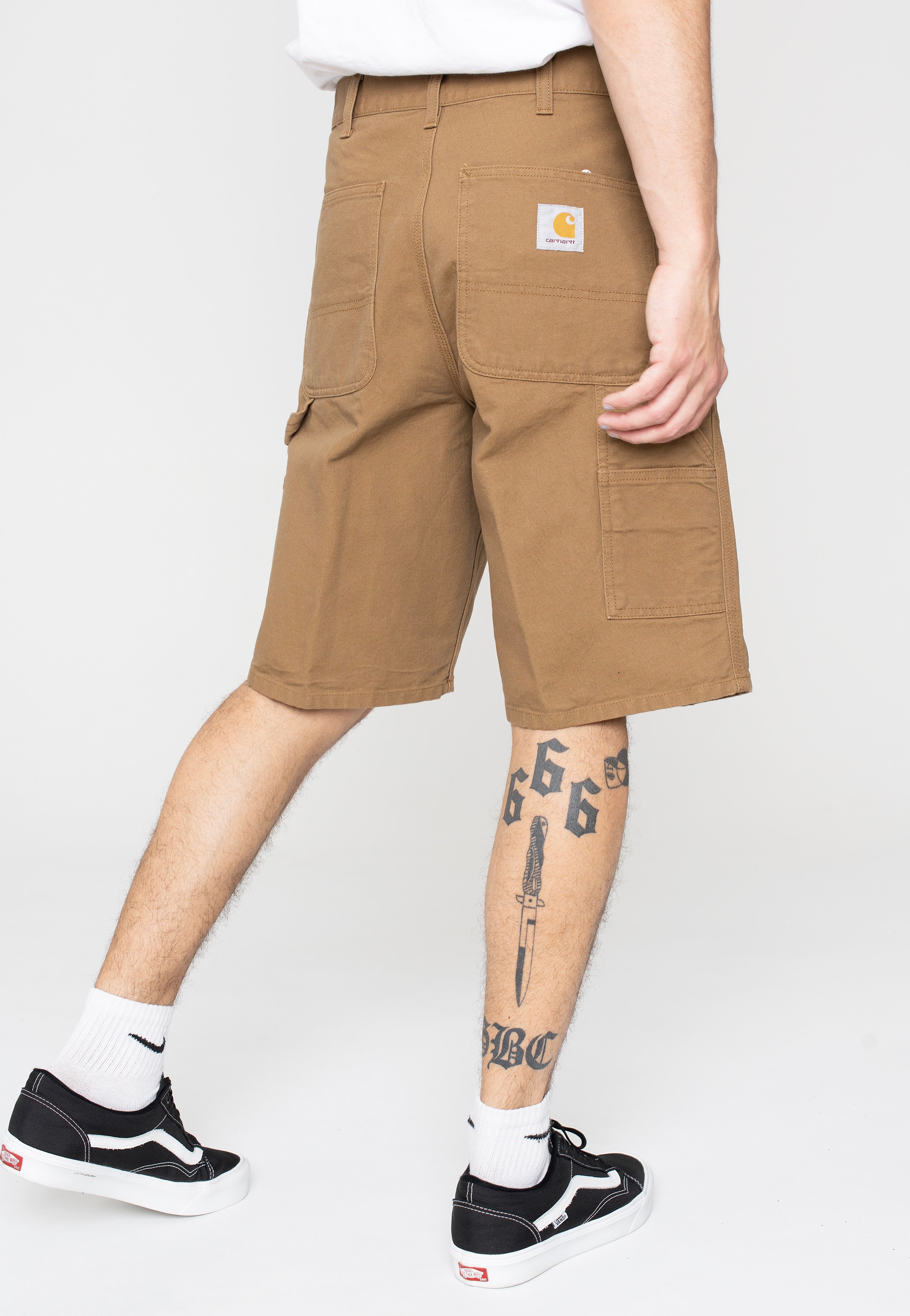 Carhartt WIP - Single Knee Rinsed Hamilton Brown - Shorts | Men-Image