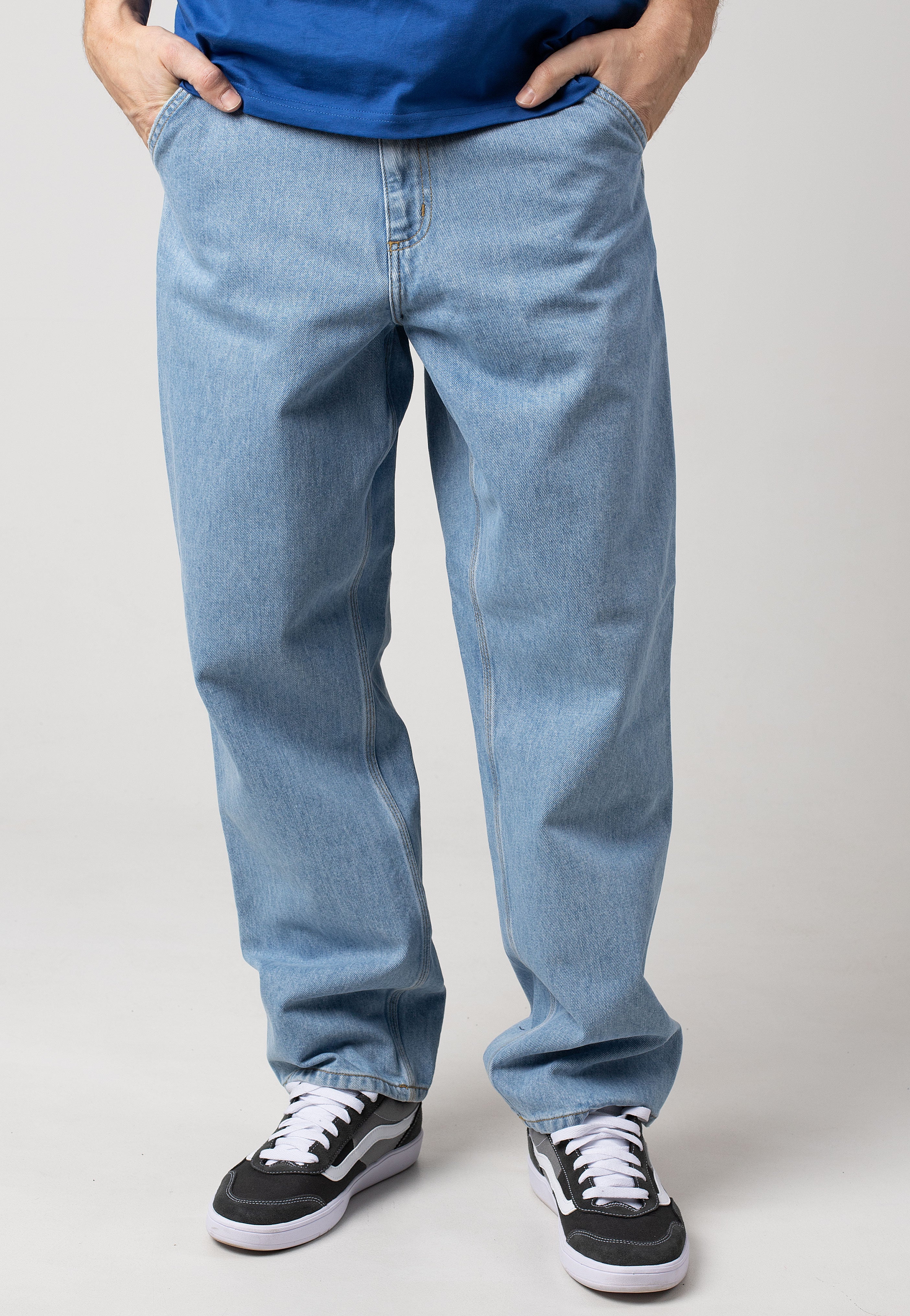 Carhartt WIP - Single Knee Stone Bleached Blue - Jeans | Men-Image