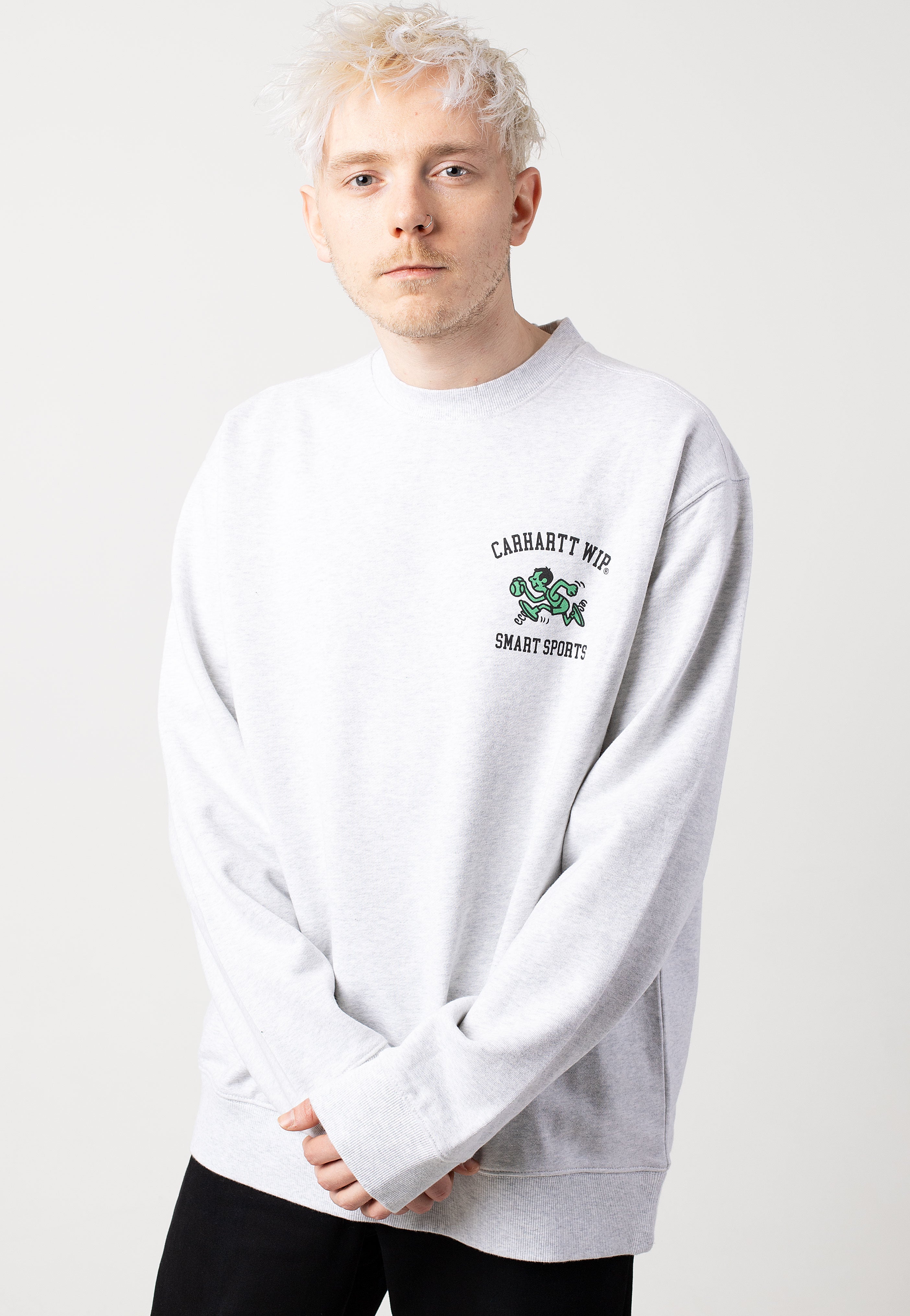 Carhartt WIP - Smart Sports Ash Heather - Sweater | Men-Image