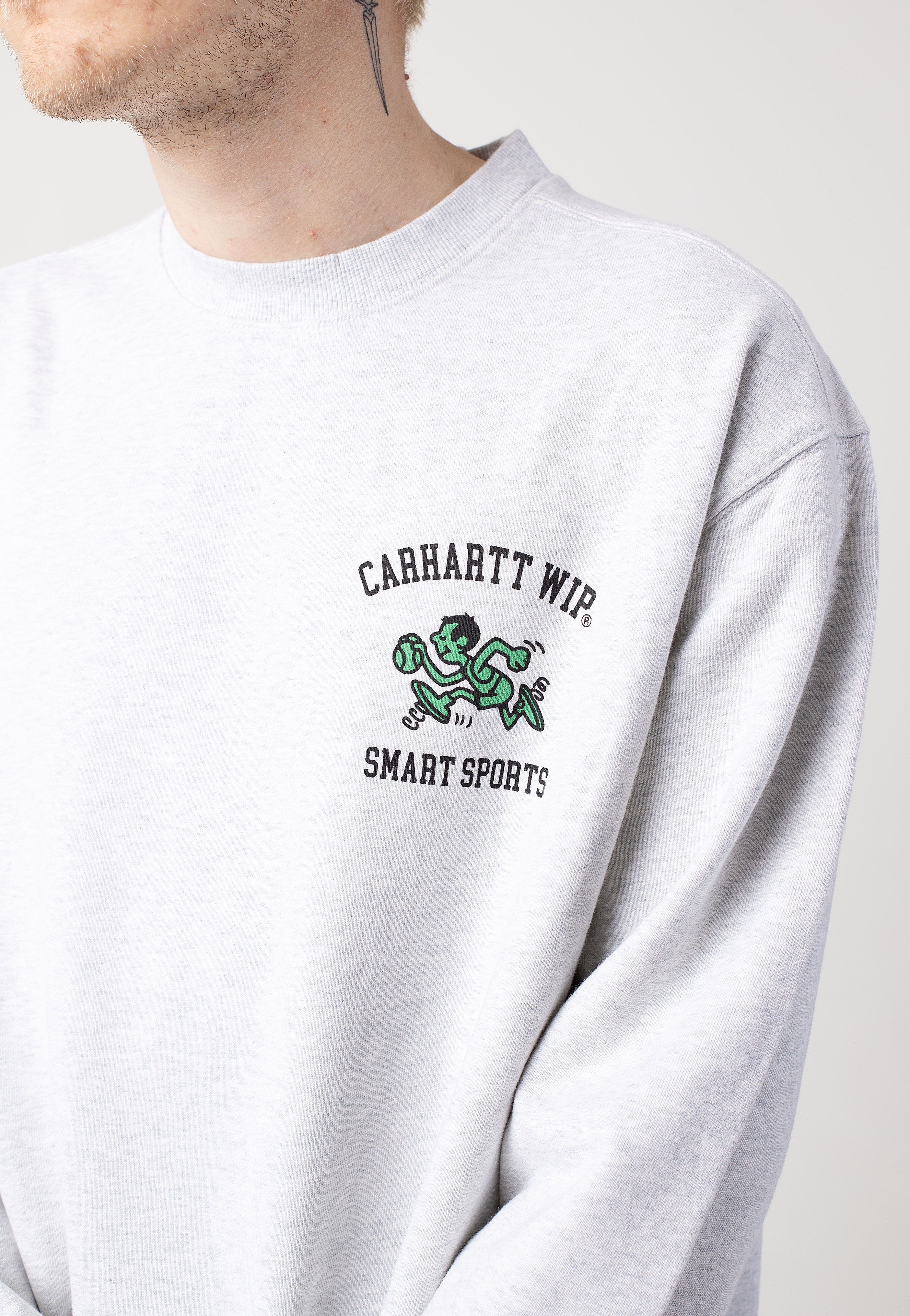 Carhartt WIP - Smart Sports Ash Heather - Sweater | Men-Image