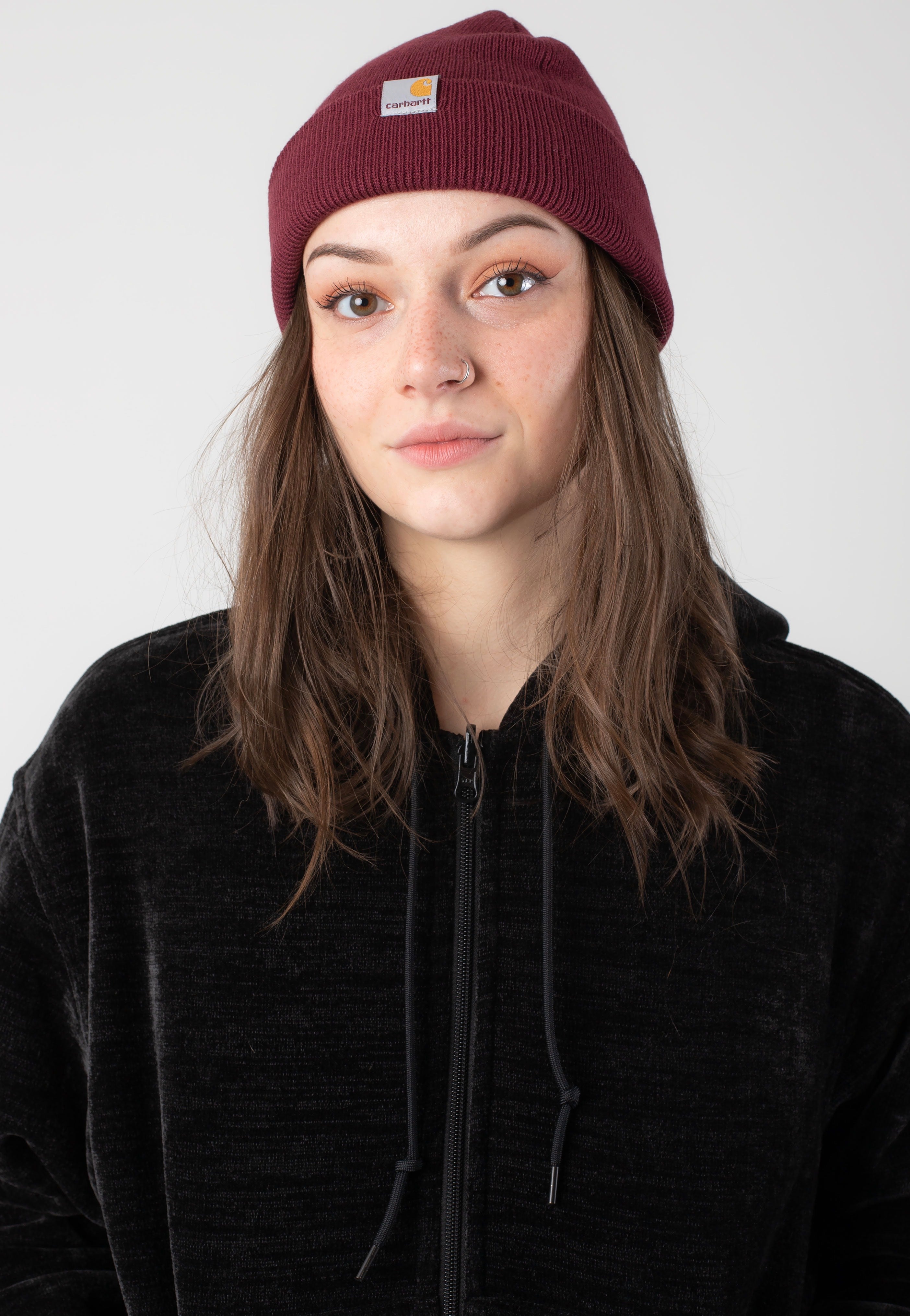 Carhartt WIP - Stratus Low Malbec - Beanie | Neutral-Image