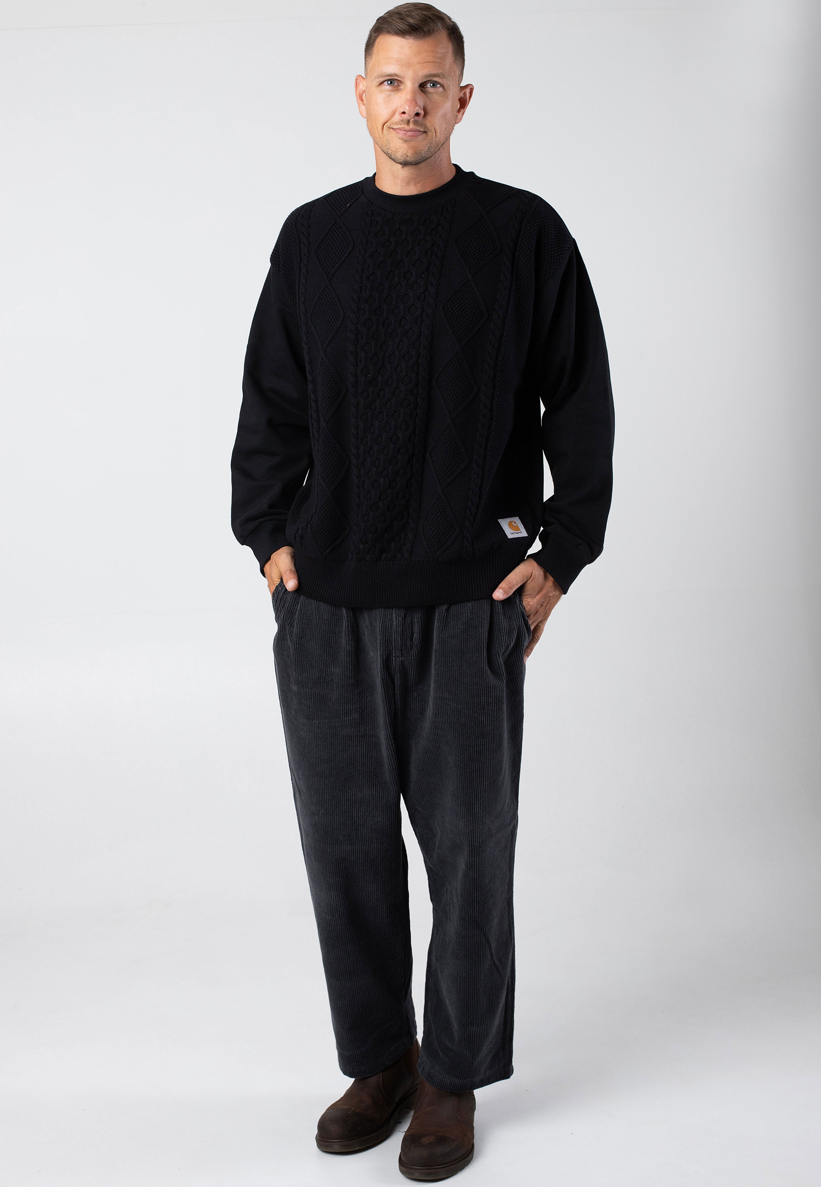 Carhartt WIP - Tridon Black - Sweater | Men-Image