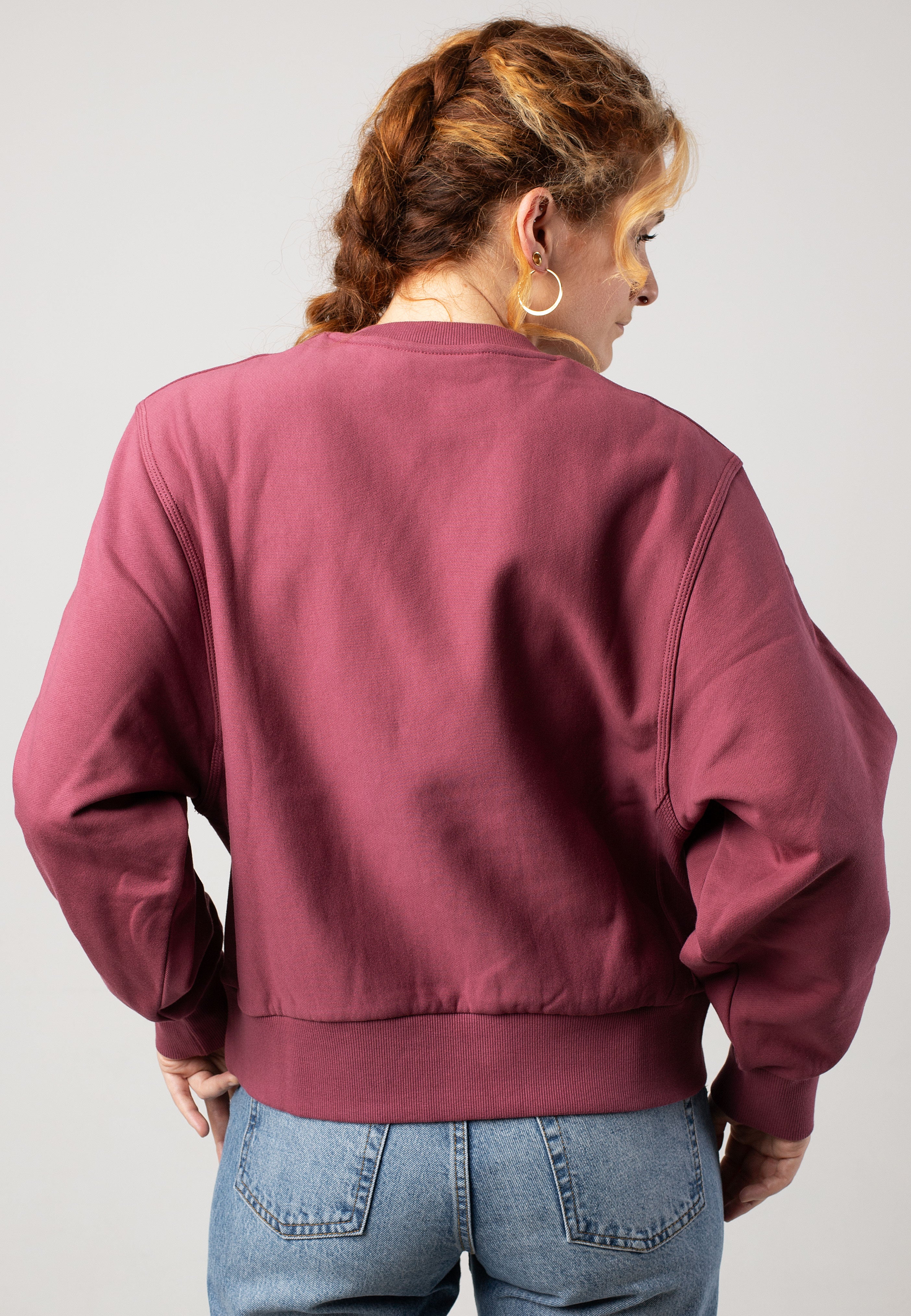 Carhartt WIP - W' American Script Dusty Fuchsia - Sweater | Women-Image