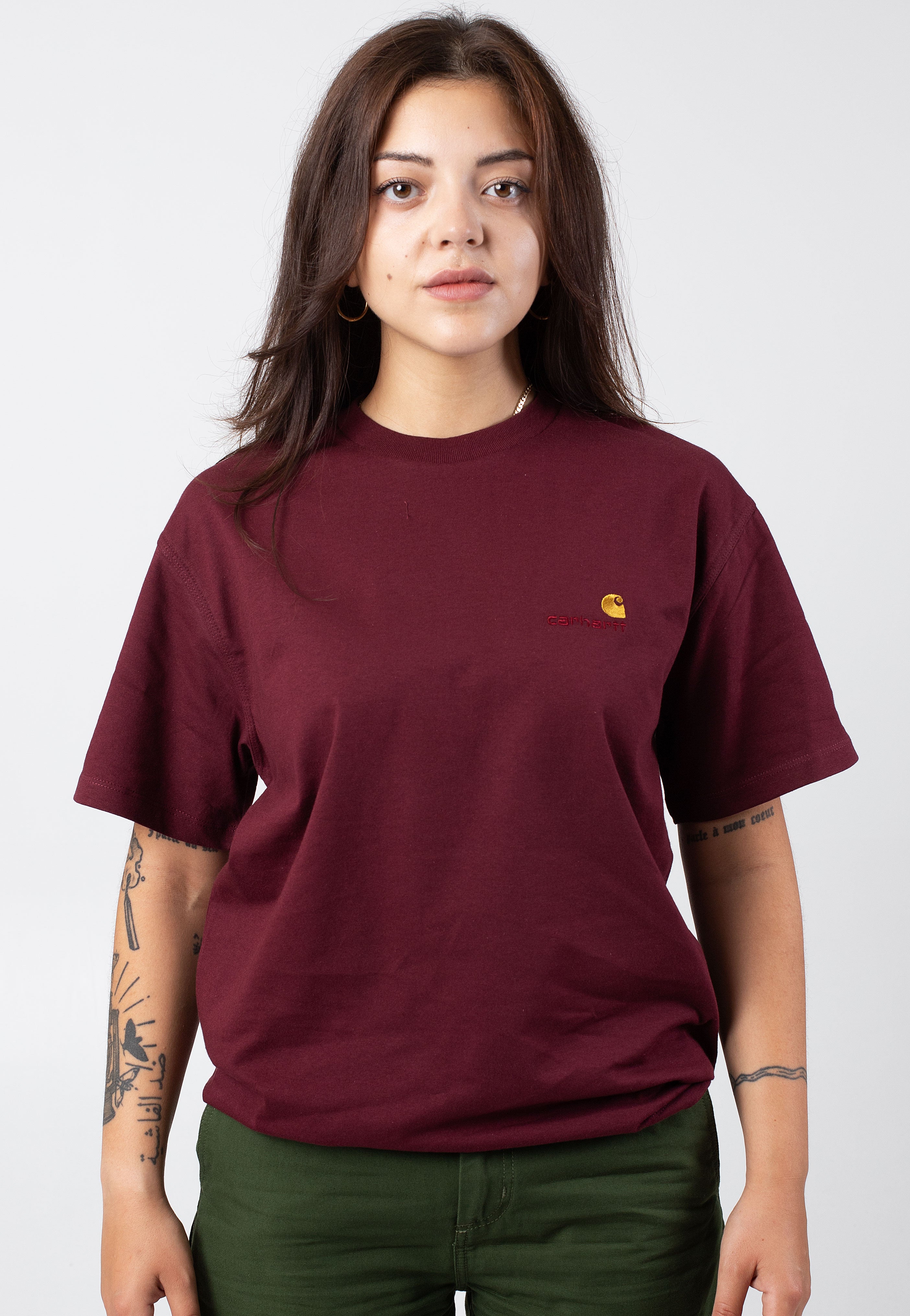 Carhartt WIP - W' American Script Malbec - T-Shirt | Women-Image