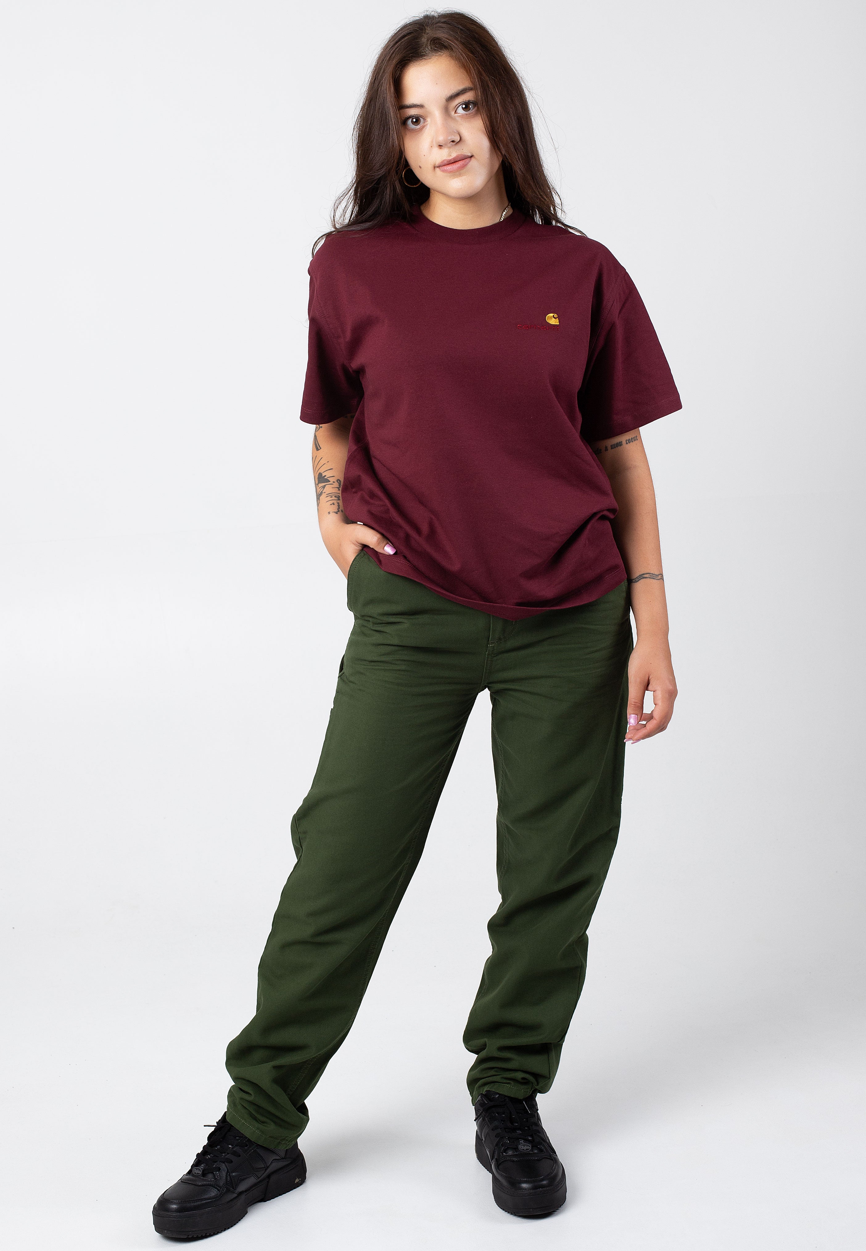 Carhartt WIP - W' American Script Malbec - T-Shirt | Women-Image