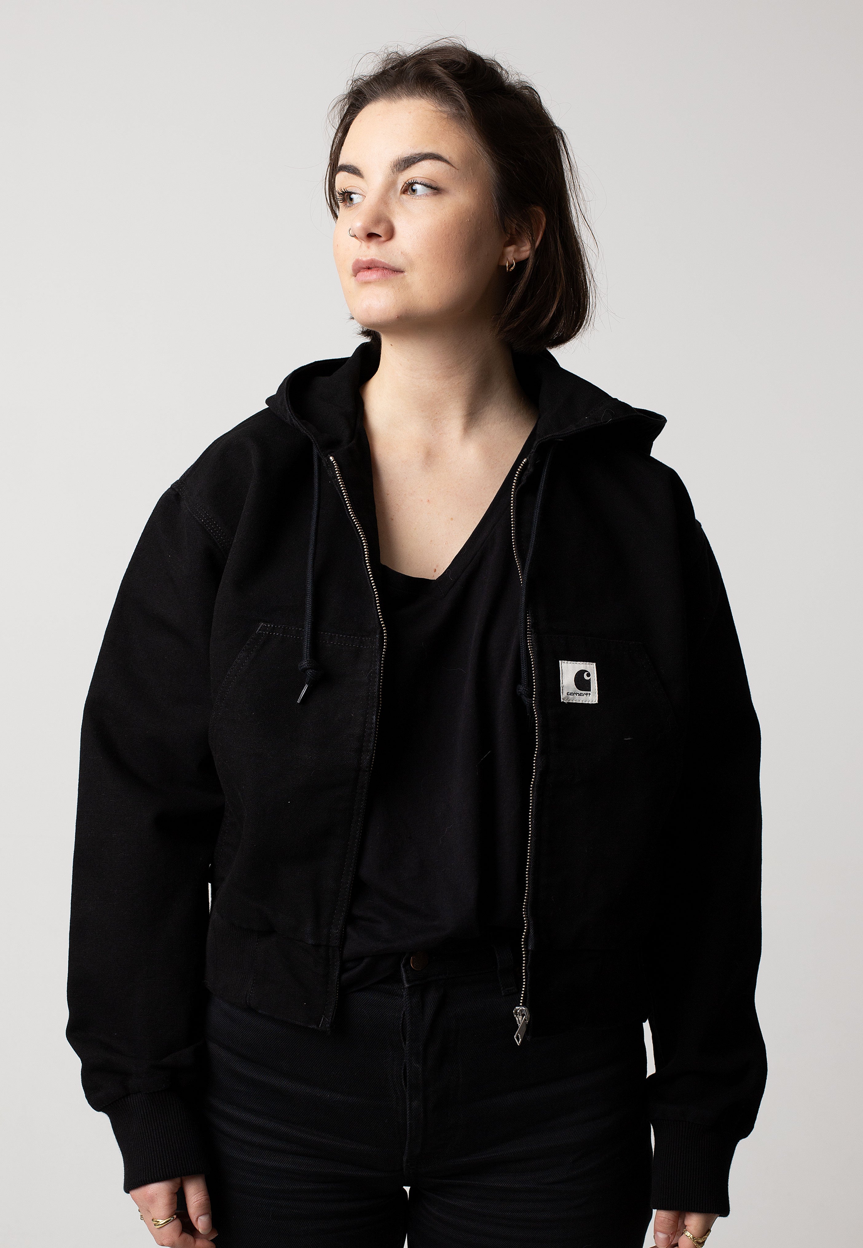 Carhartt WIP - W' Amherst Rinsed Black - Jacket | Women-Image