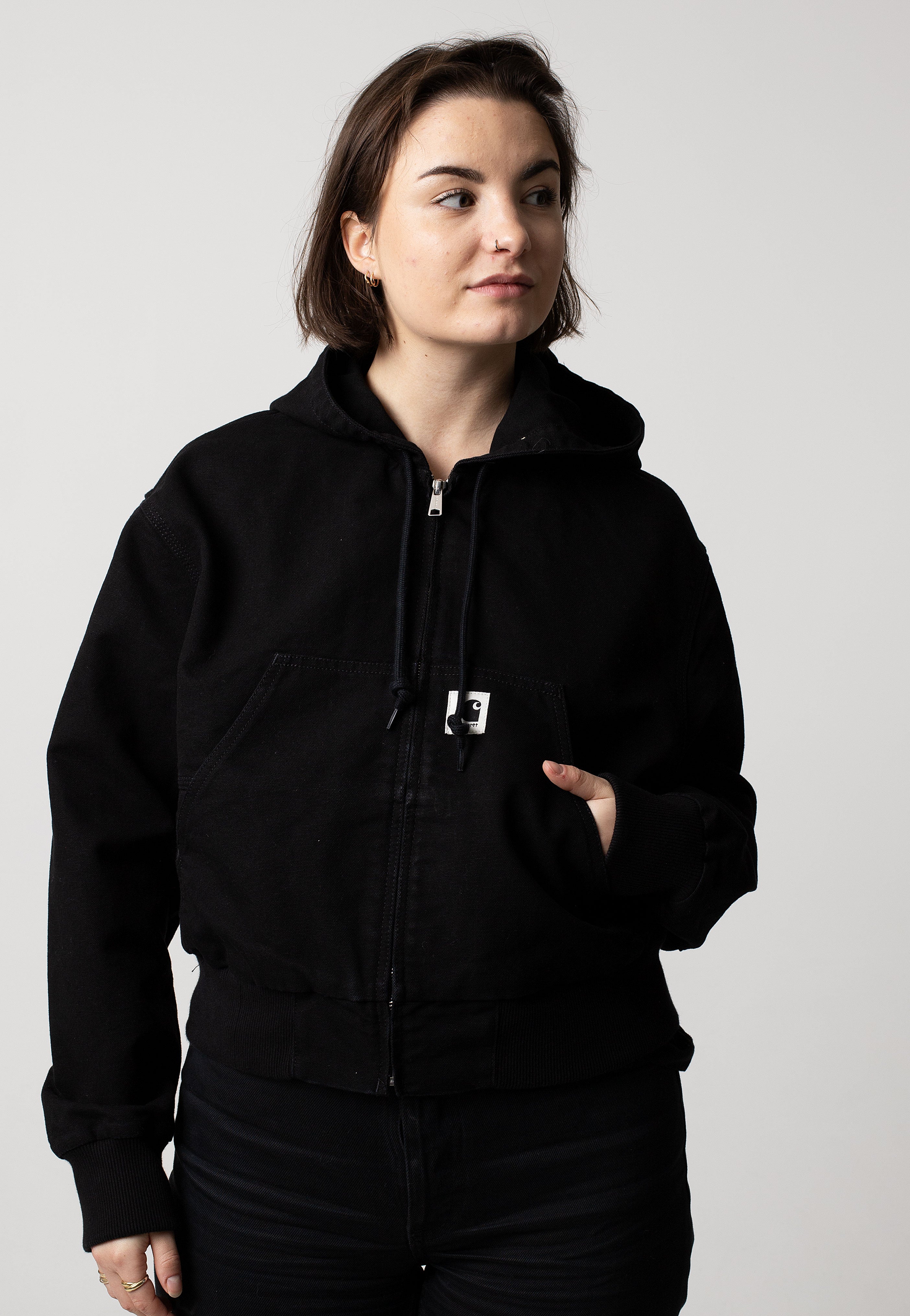 Carhartt WIP - W' Amherst Rinsed Black - Jacket | Women-Image