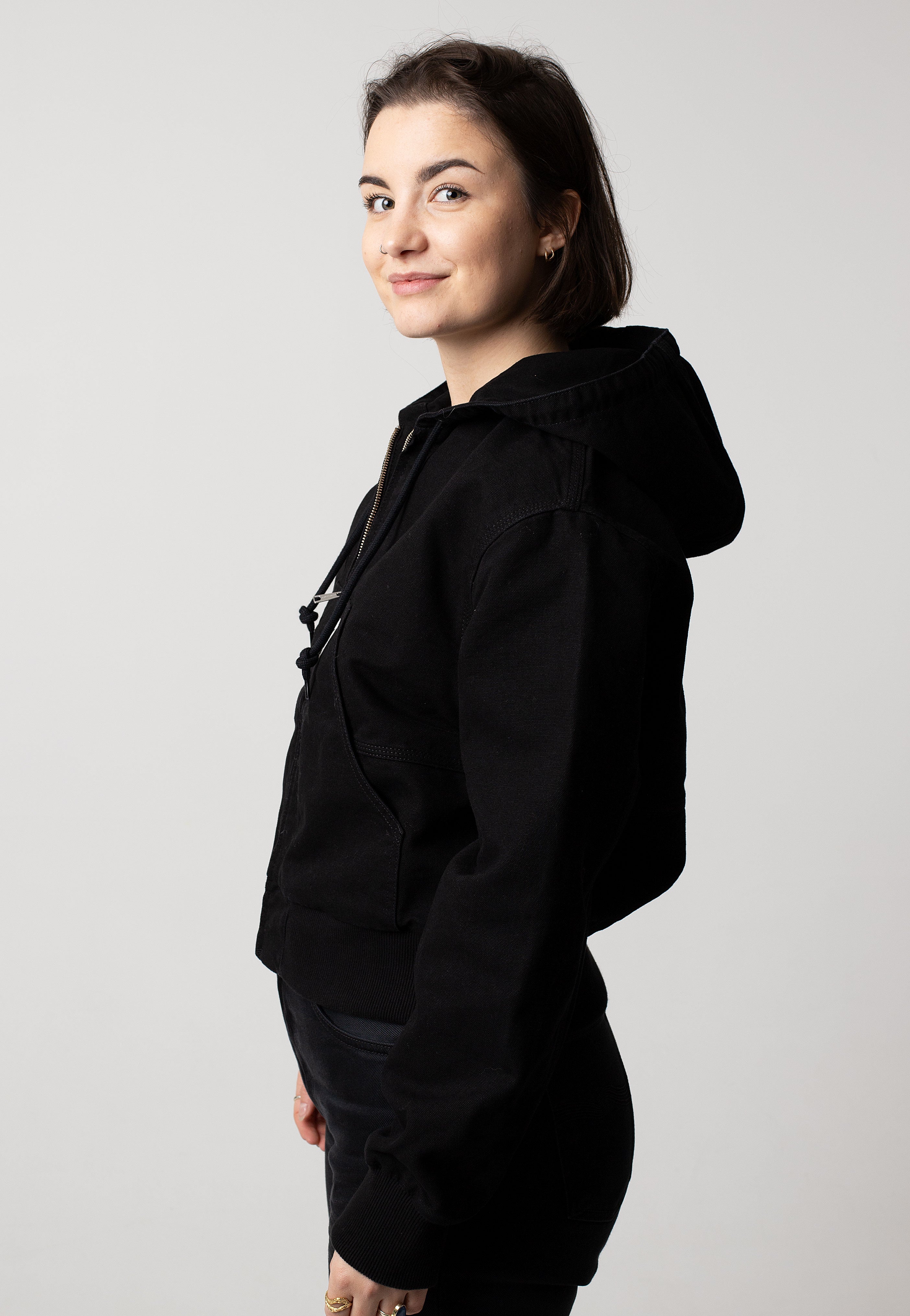 Carhartt WIP - W' Amherst Rinsed Black - Jacket | Women-Image