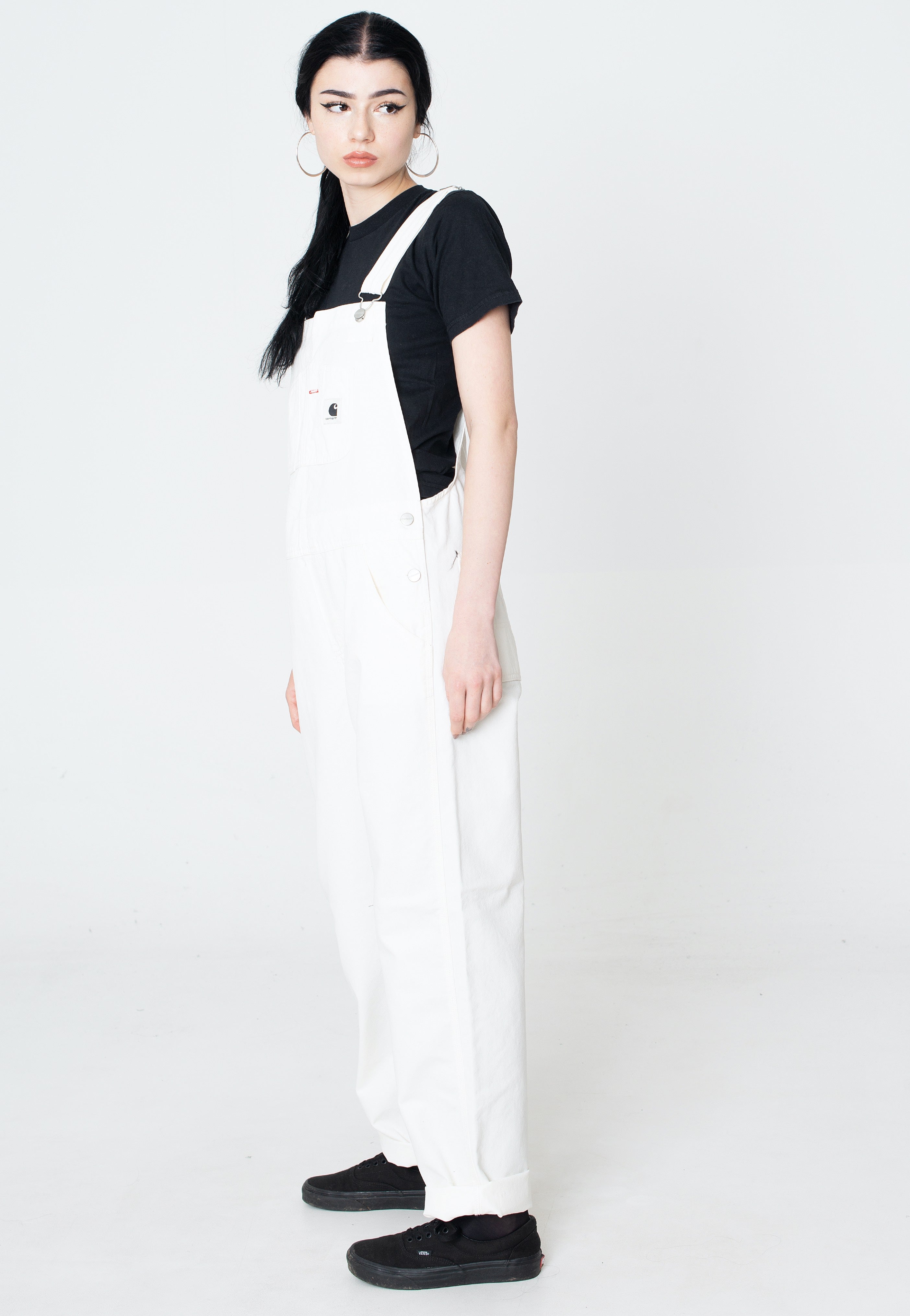 Carhartt WIP - W' Bib Heavy Stone Wash Wax - Dungarees | Women-Image