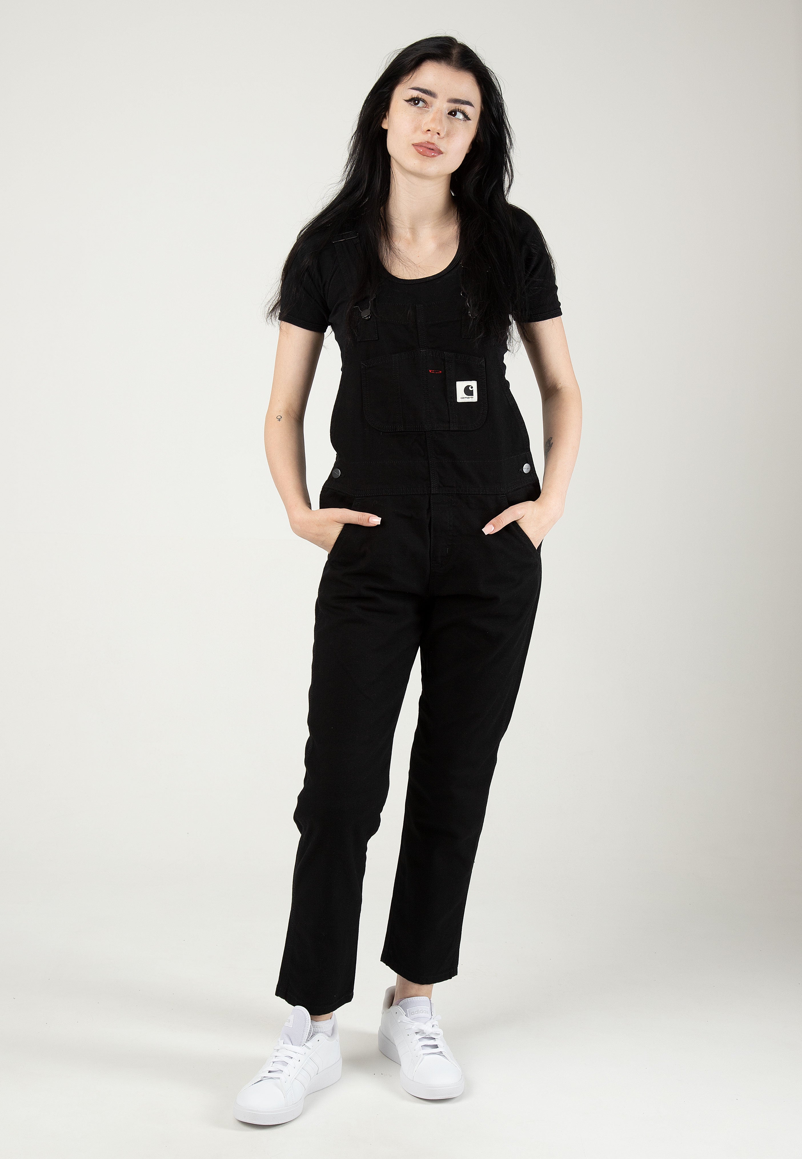 Carhartt WIP - W' Bib Overall Rinsed Black - Dungarees | Women-Image