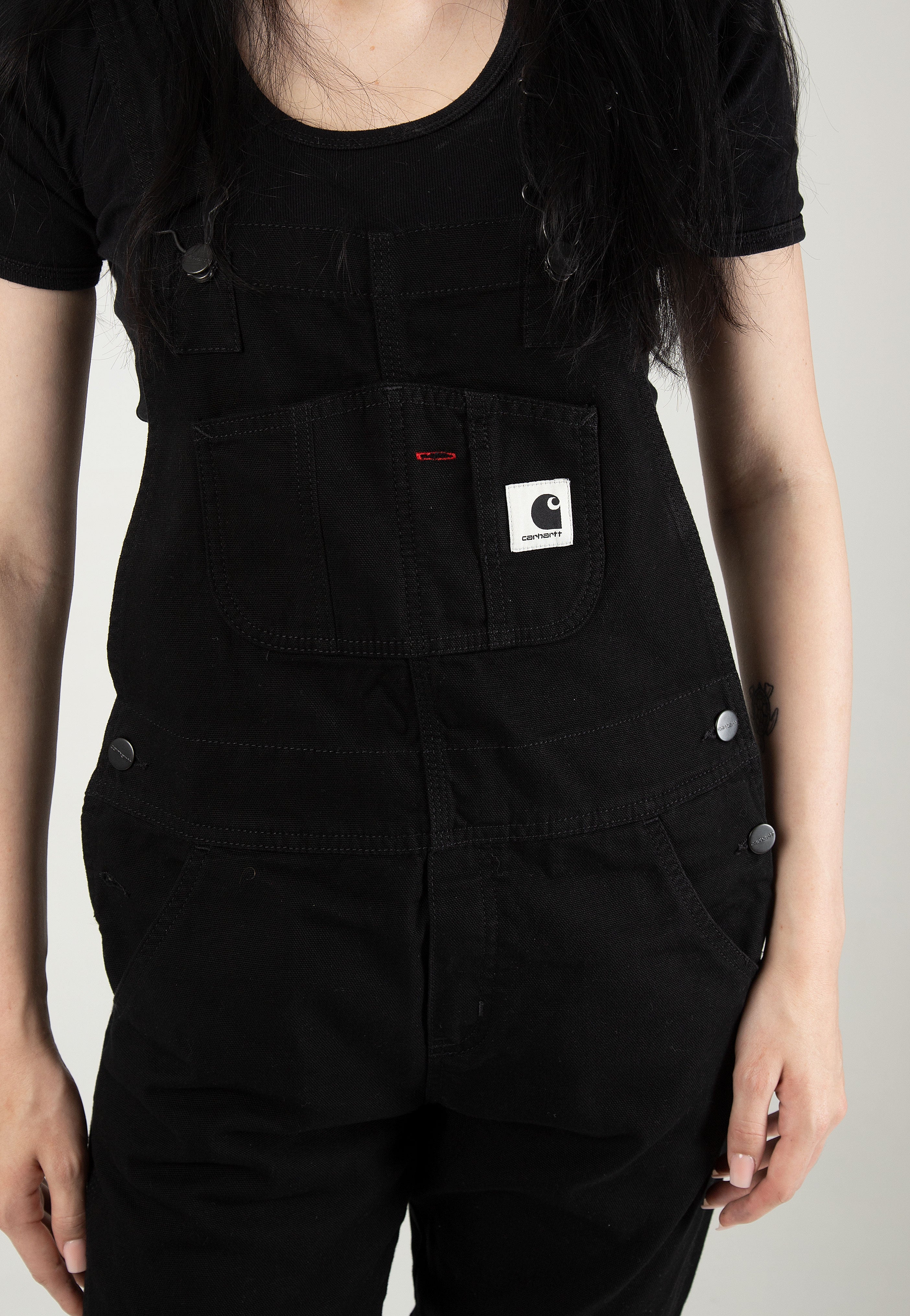 Carhartt WIP - W' Bib Overall Rinsed Black - Dungarees | Women-Image