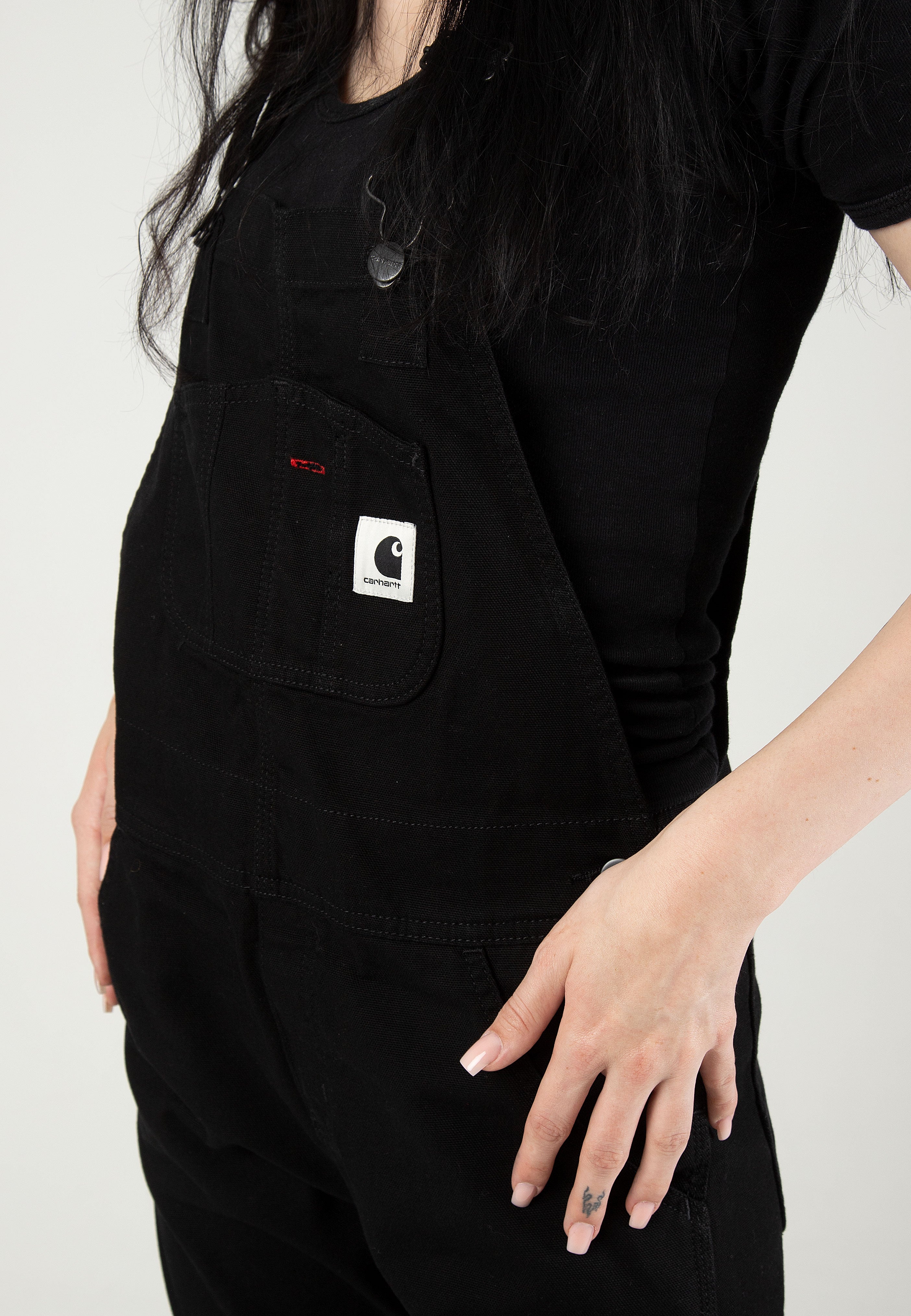 Carhartt WIP - W' Bib Overall Rinsed Black - Dungarees | Women-Image