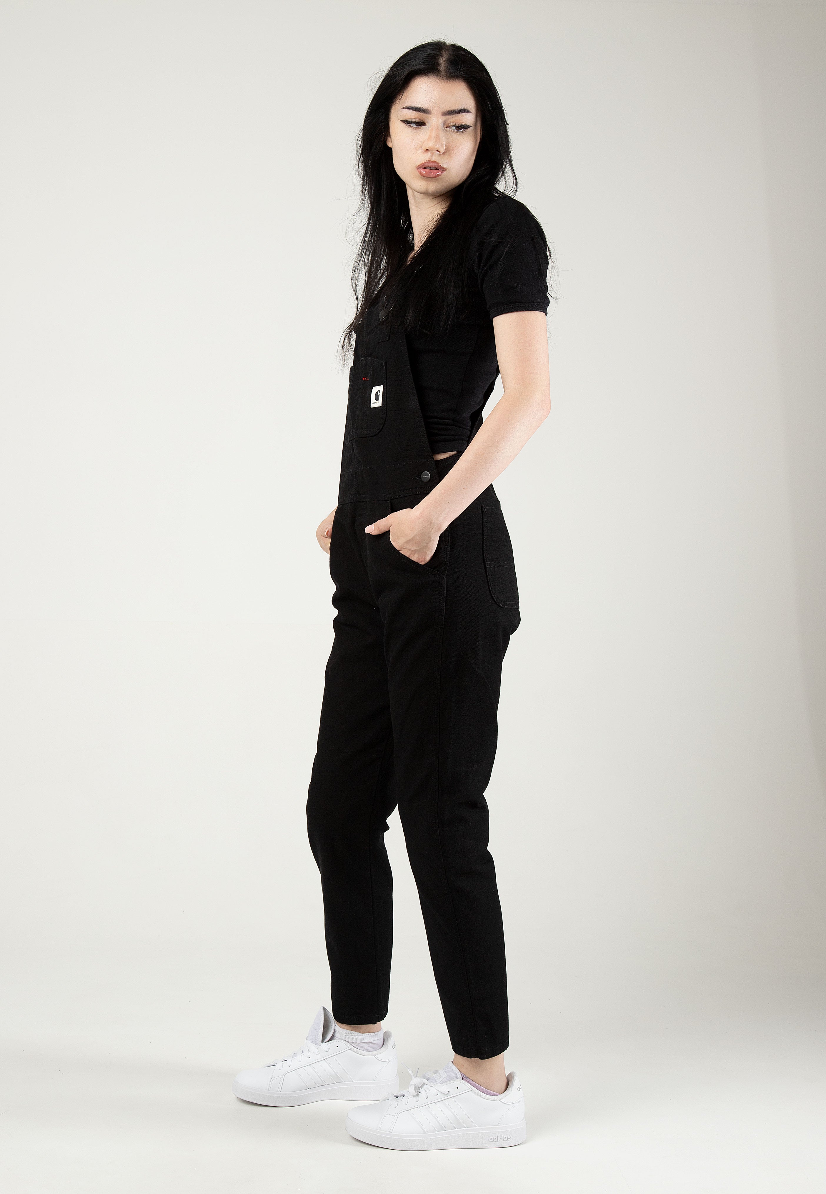 Carhartt WIP - W' Bib Overall Rinsed Black - Dungarees | Women-Image