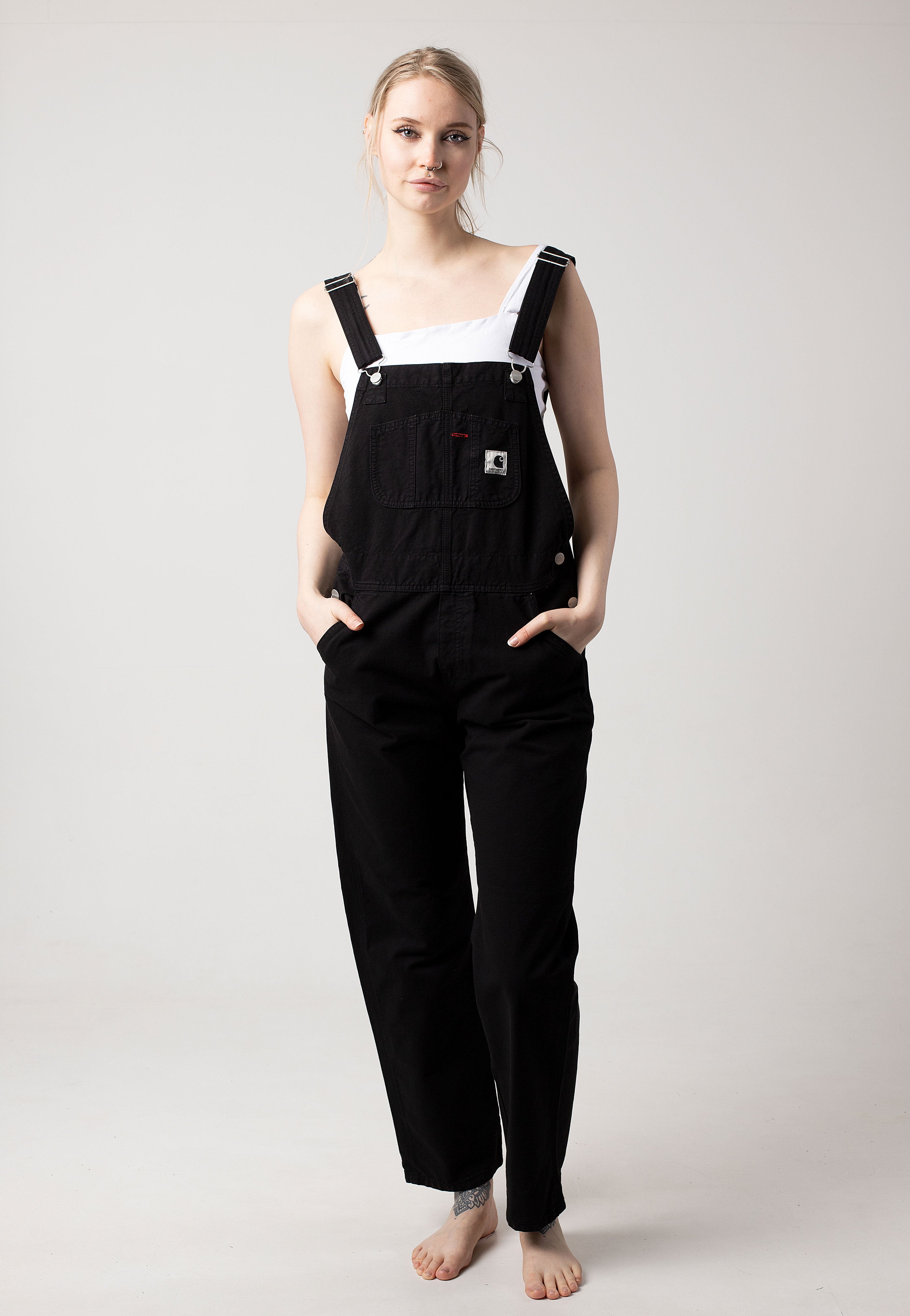 Carhartt WIP - W' Bib Overall Straight Black - Dungarees | Women-Image