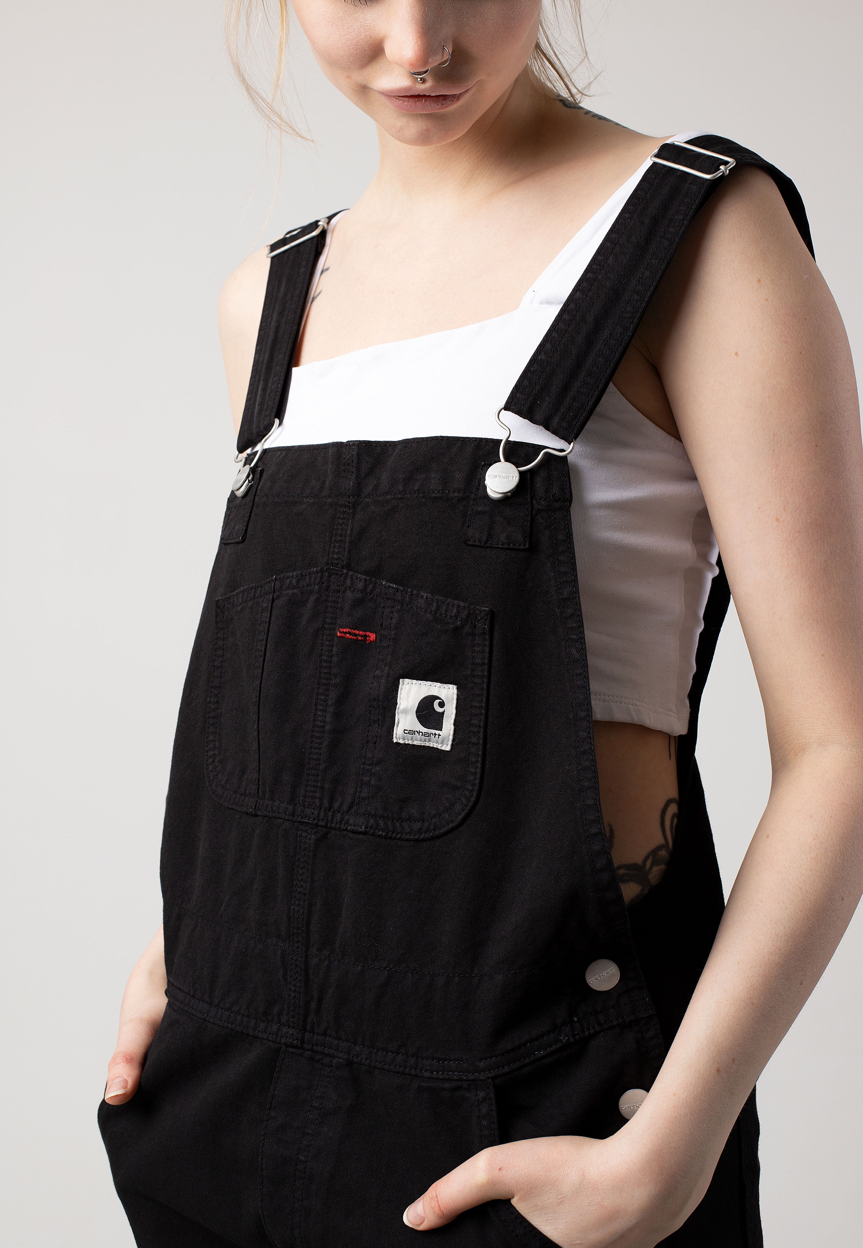 Carhartt WIP - W' Bib Overall Straight Black - Dungarees | Women-Image