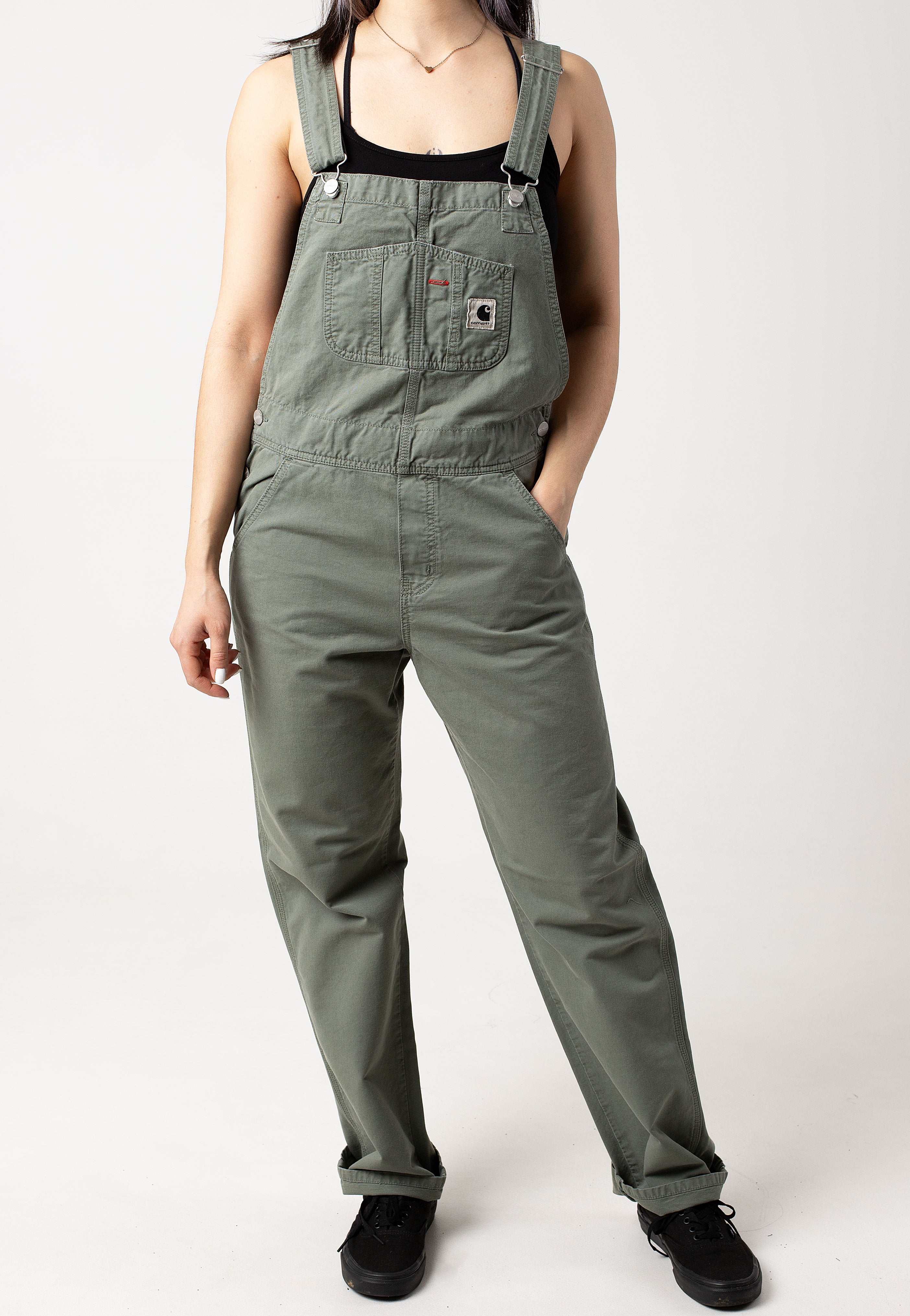 Carhartt WIP - W' Bib Overall Straight Garment Dyed Park - Dungarees | Women-Image