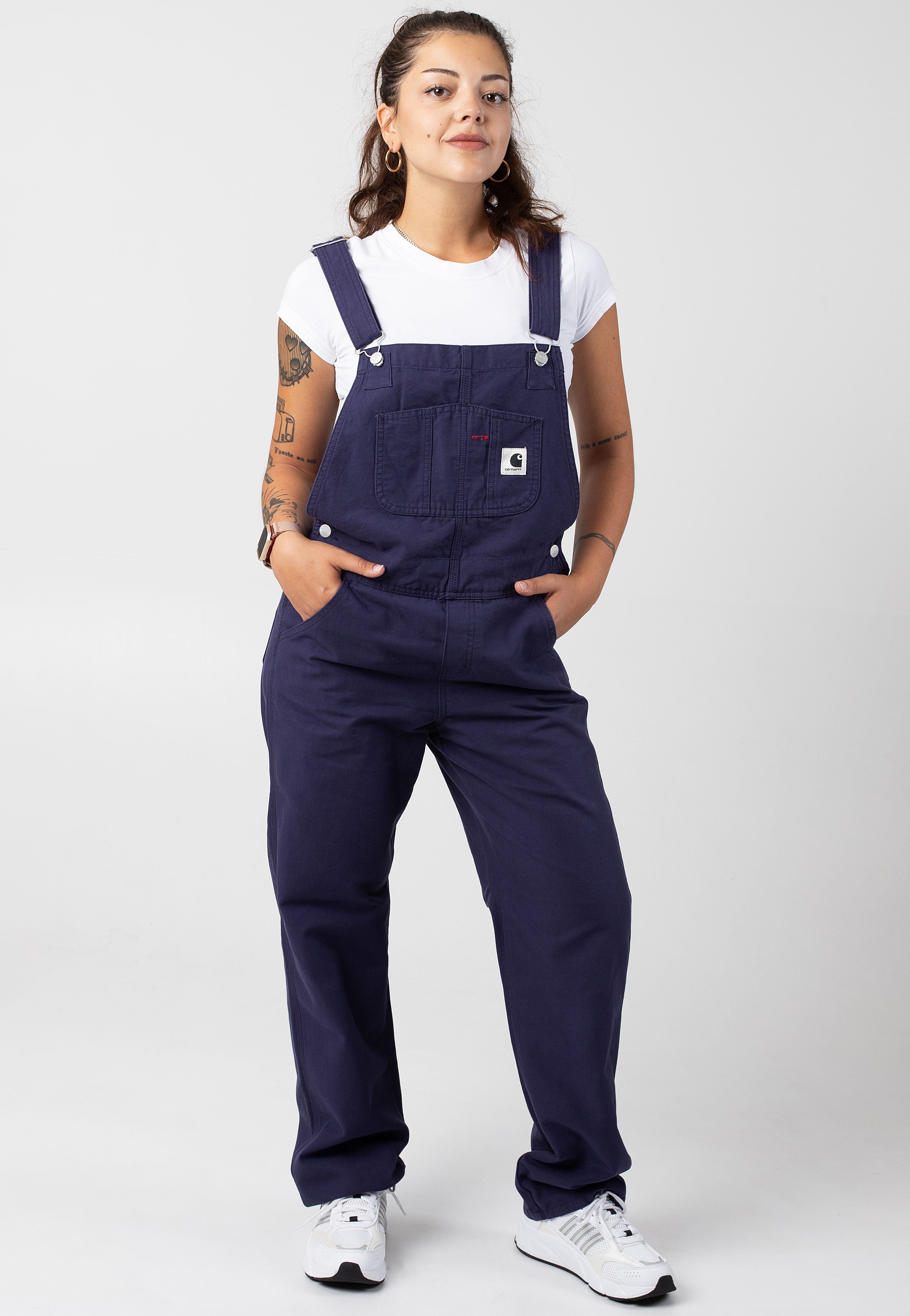 Carhartt WIP - W' Bib Overall Straight Rinsed Aura - Dungarees | Women-Image