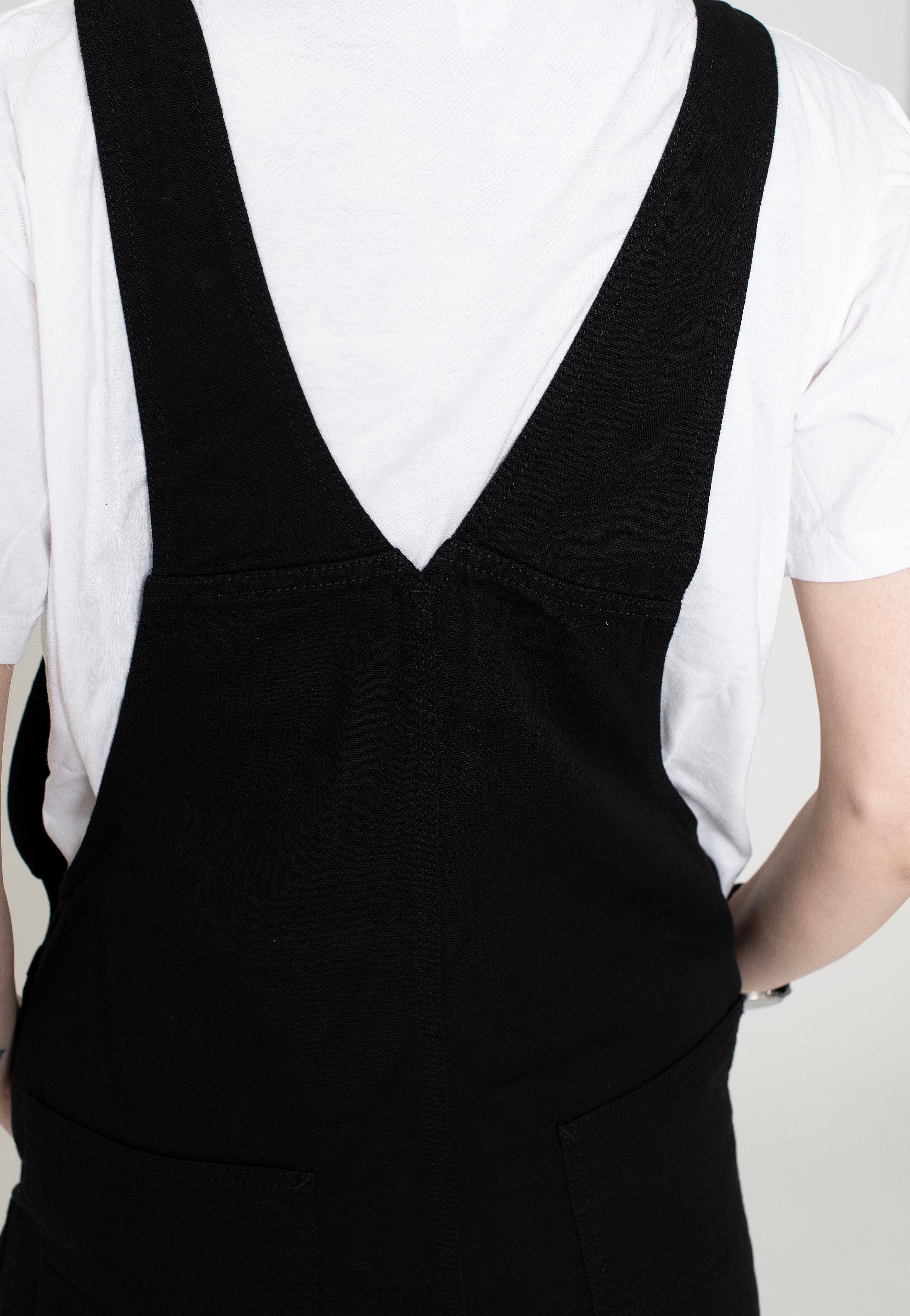 Carhartt WIP - W' Bib Straight Rinsed Black - Dungarees | Women-Image