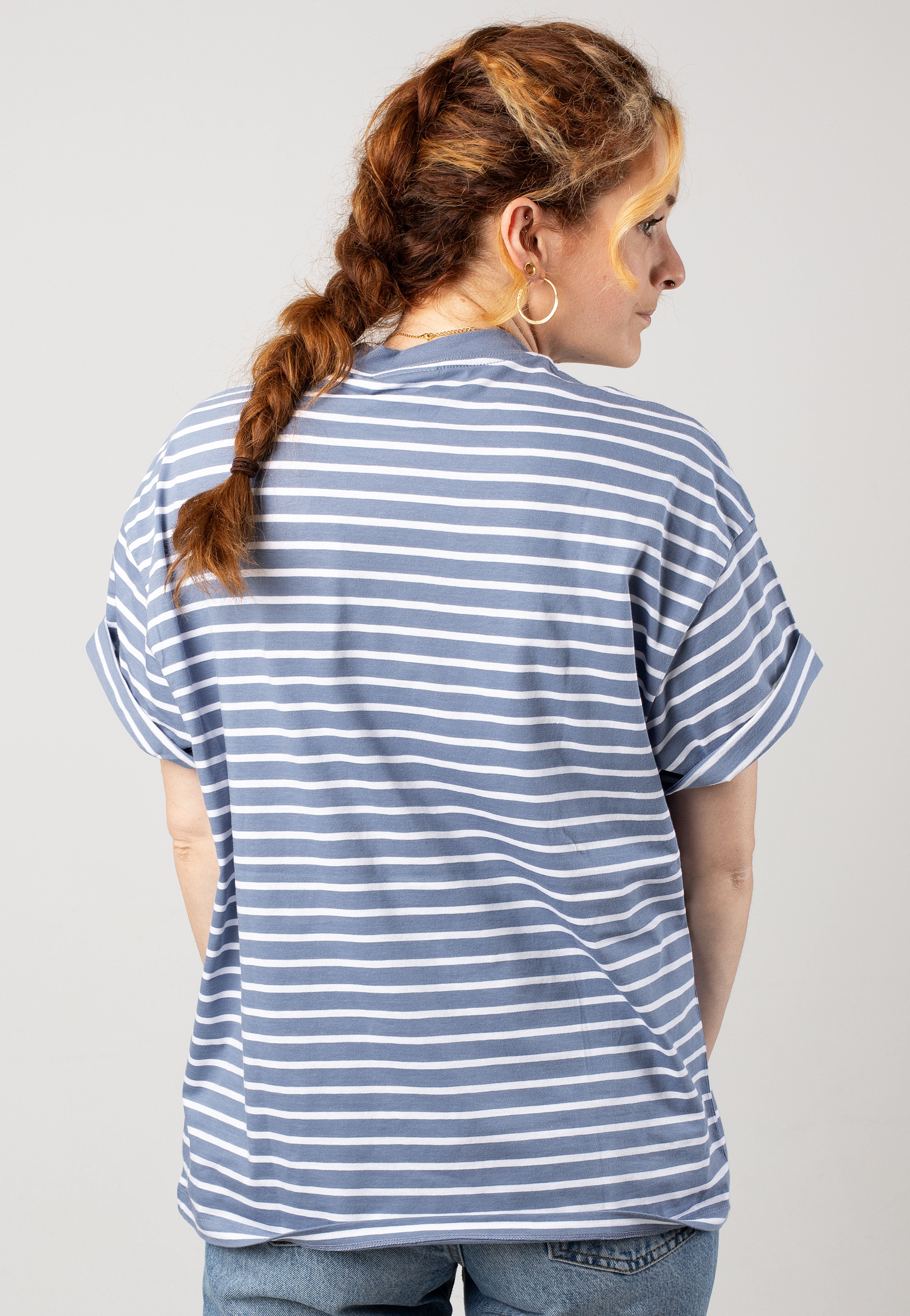 Carhartt WIP - W' Bryna Bryna Stripe/Charm Blue/White - T-Shirt | Women-Image