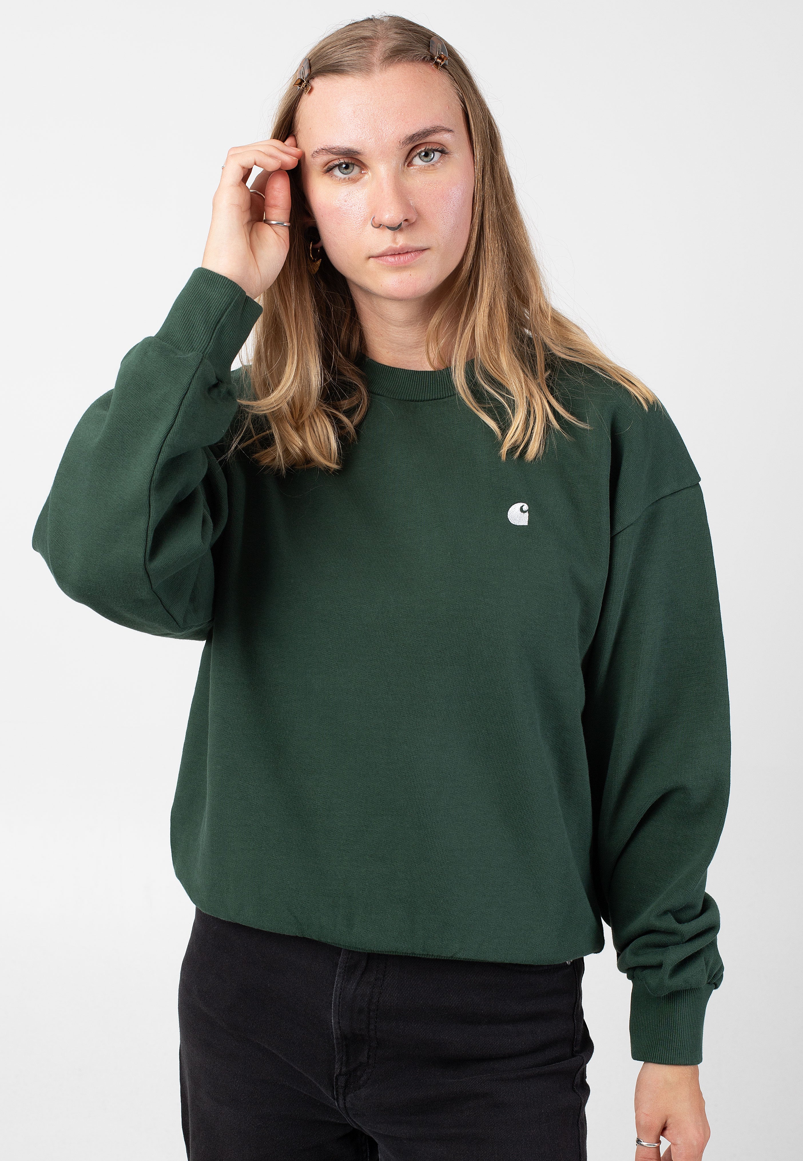 Carhartt WIP - W' Casey Sycamore Tree/Silver - Sweater | Women-Image