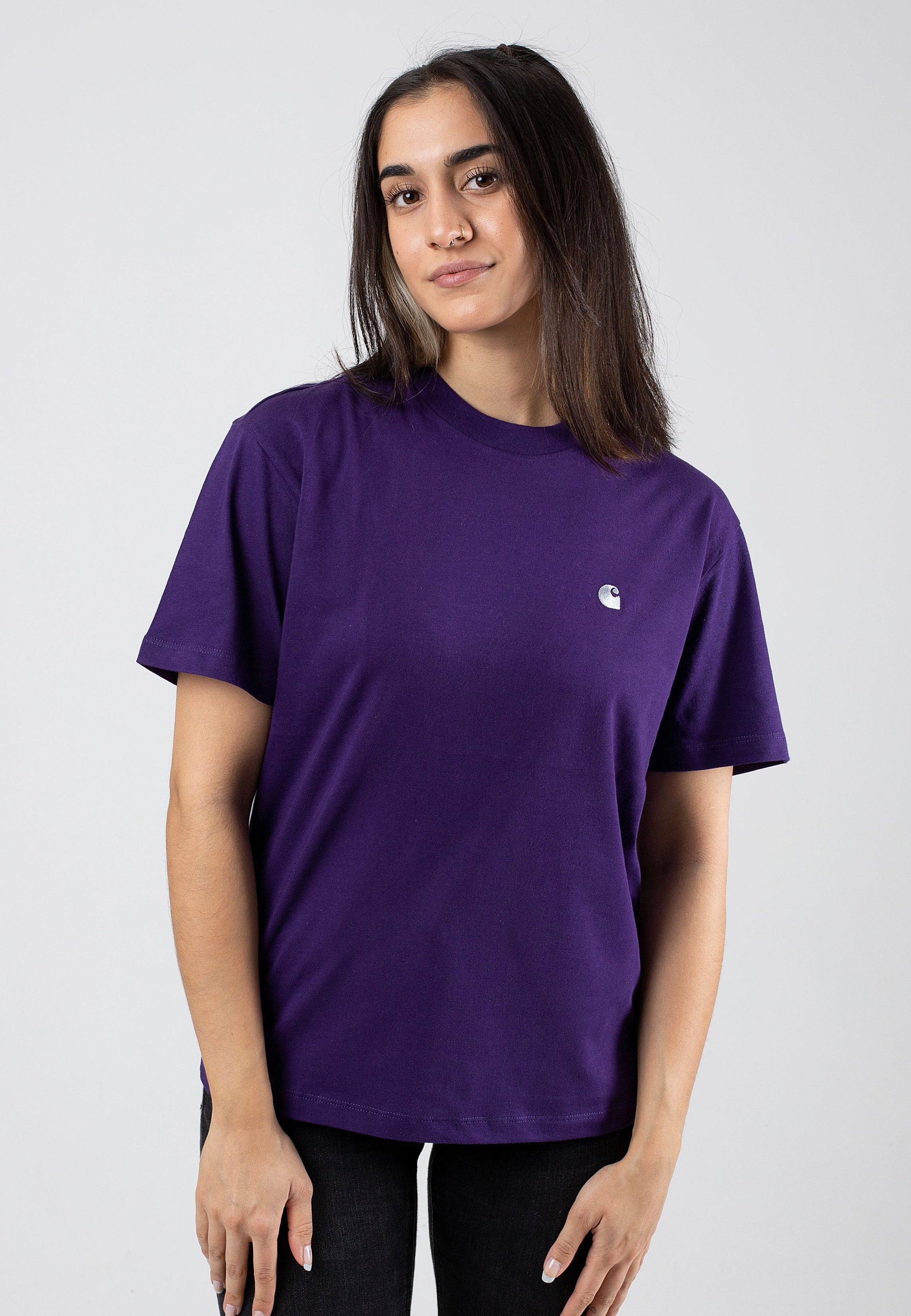 Carhartt WIP - W' Casey Tyrian/Silver - T-Shirt | Women-Image