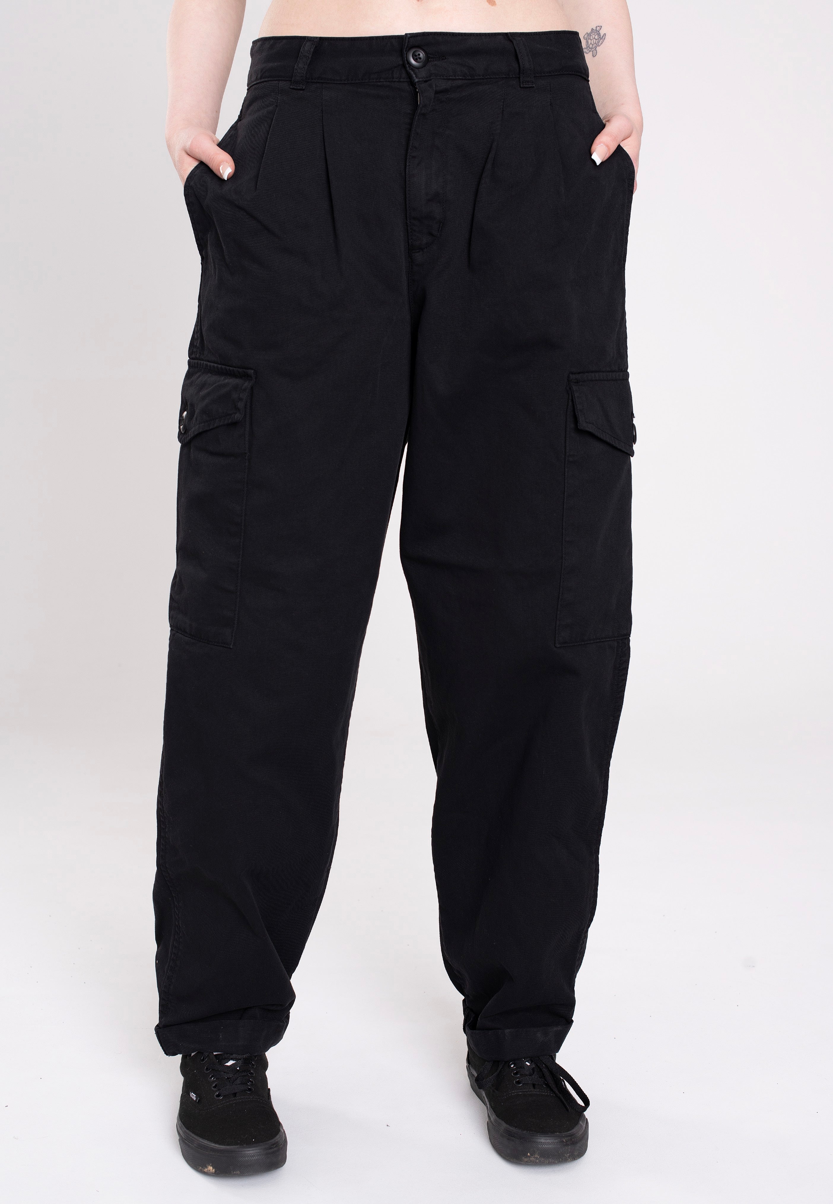 Carhartt WIP - W' Collins Garment Dyed Black - Pants | Women-Image