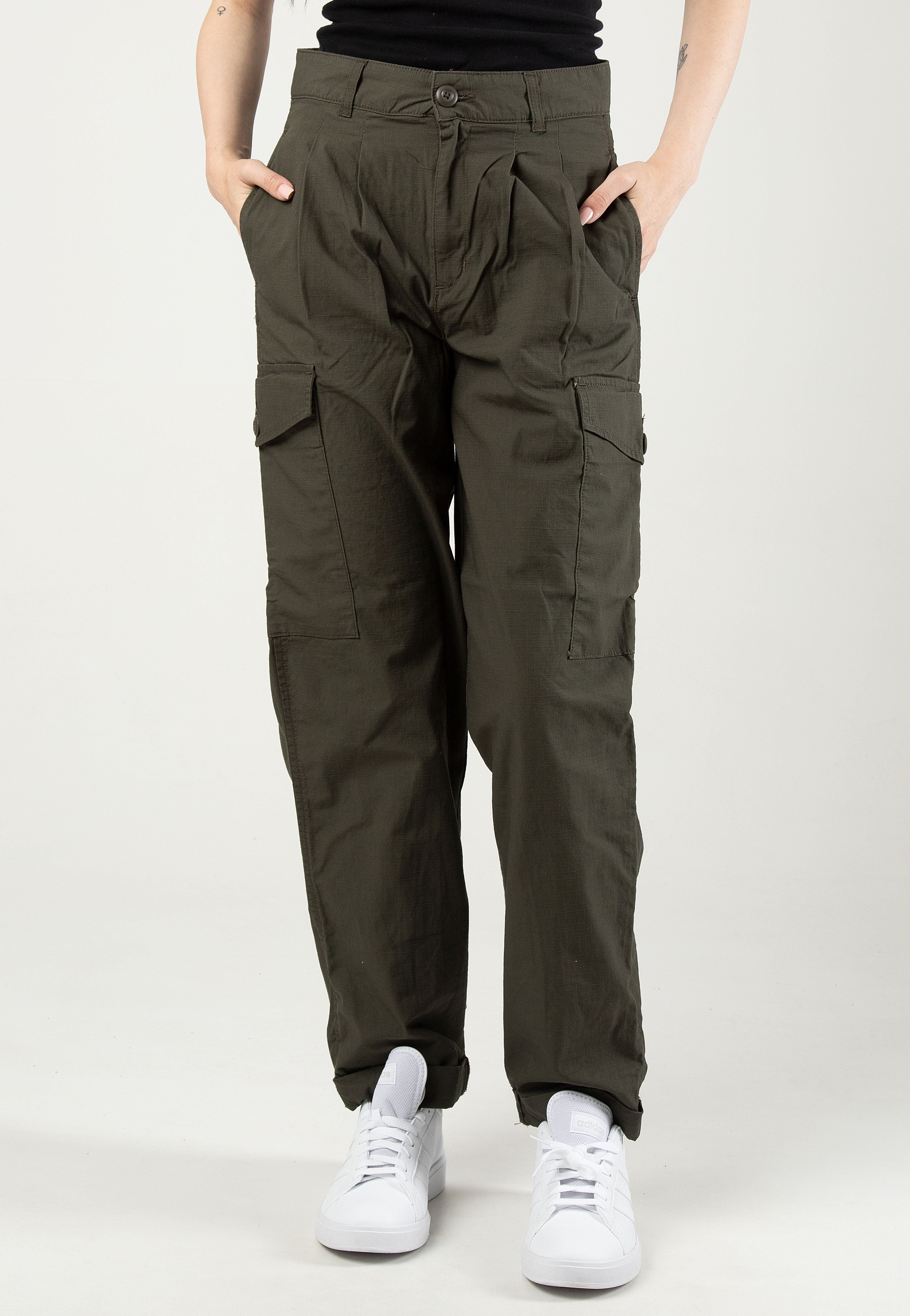 Carhartt WIP - W' Collins Rinsed Cypress - Pants | Women-Image