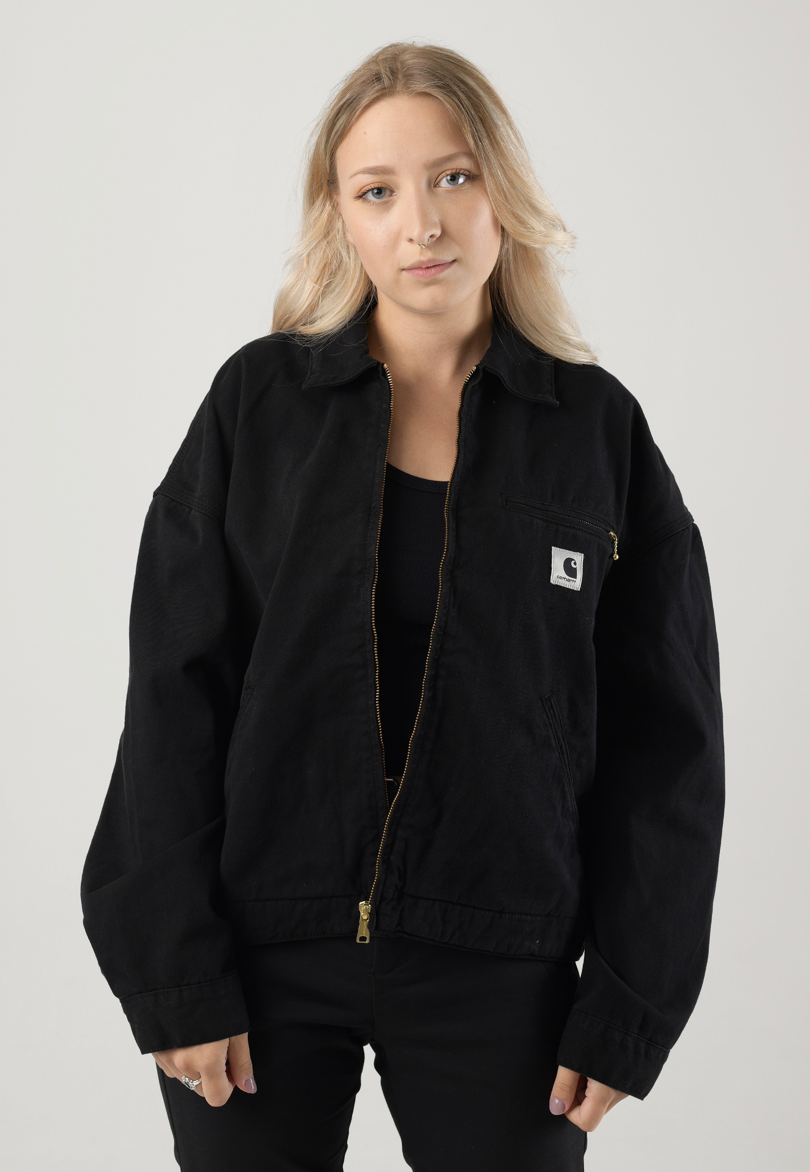 Carhartt WIP - W' Derby Garment Dyed Black - Jacket | Women-Image