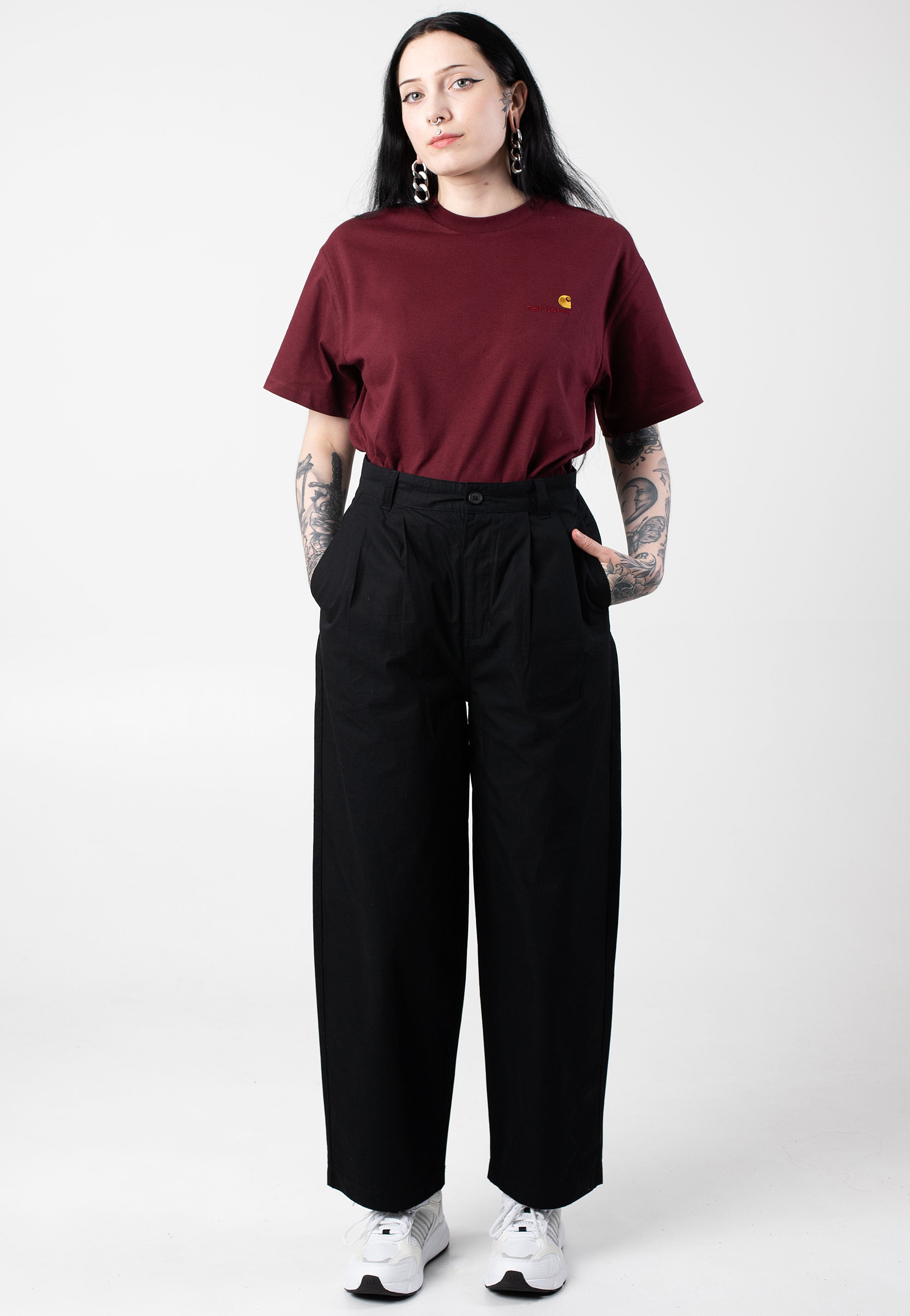 Carhartt WIP - W' Franky Black - Pants | Women-Image