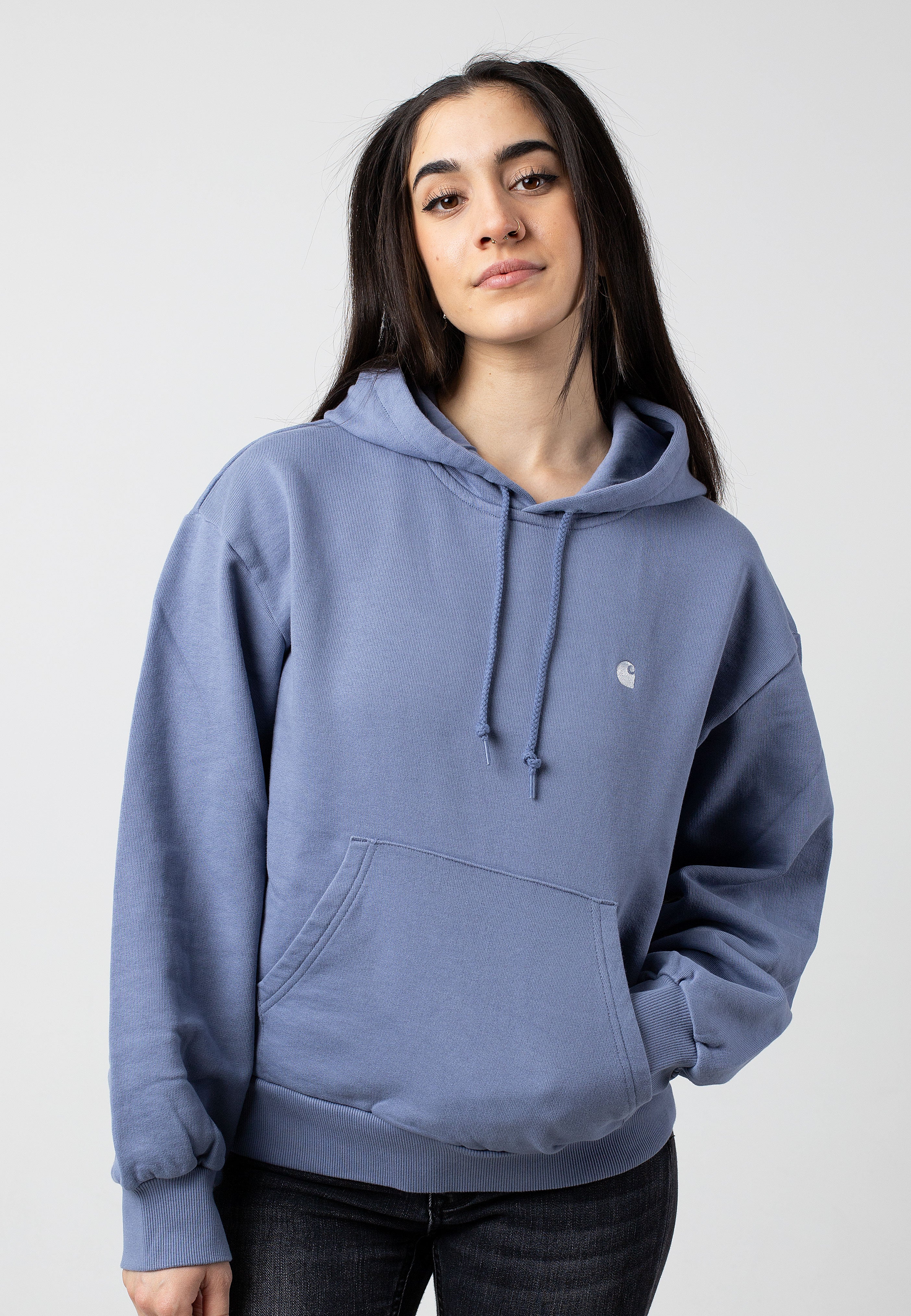 Carhartt WIP - W' Hooded Casey Bay Blue/Silver - Hoodie | Women-Image