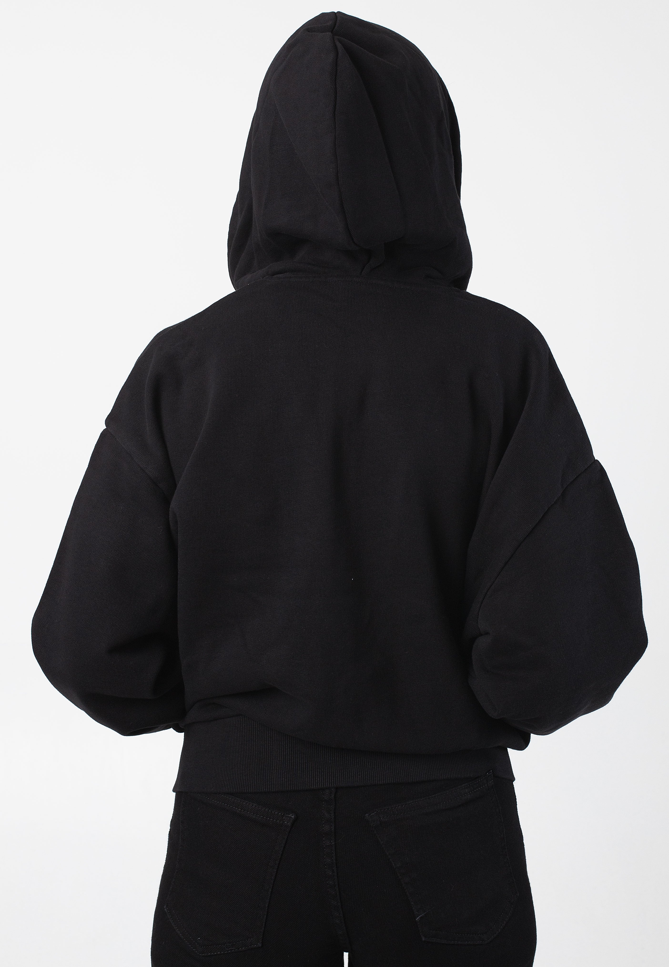 Carhartt WIP - W' Hooded Casey Black/Silver - Zipper | Women-Image