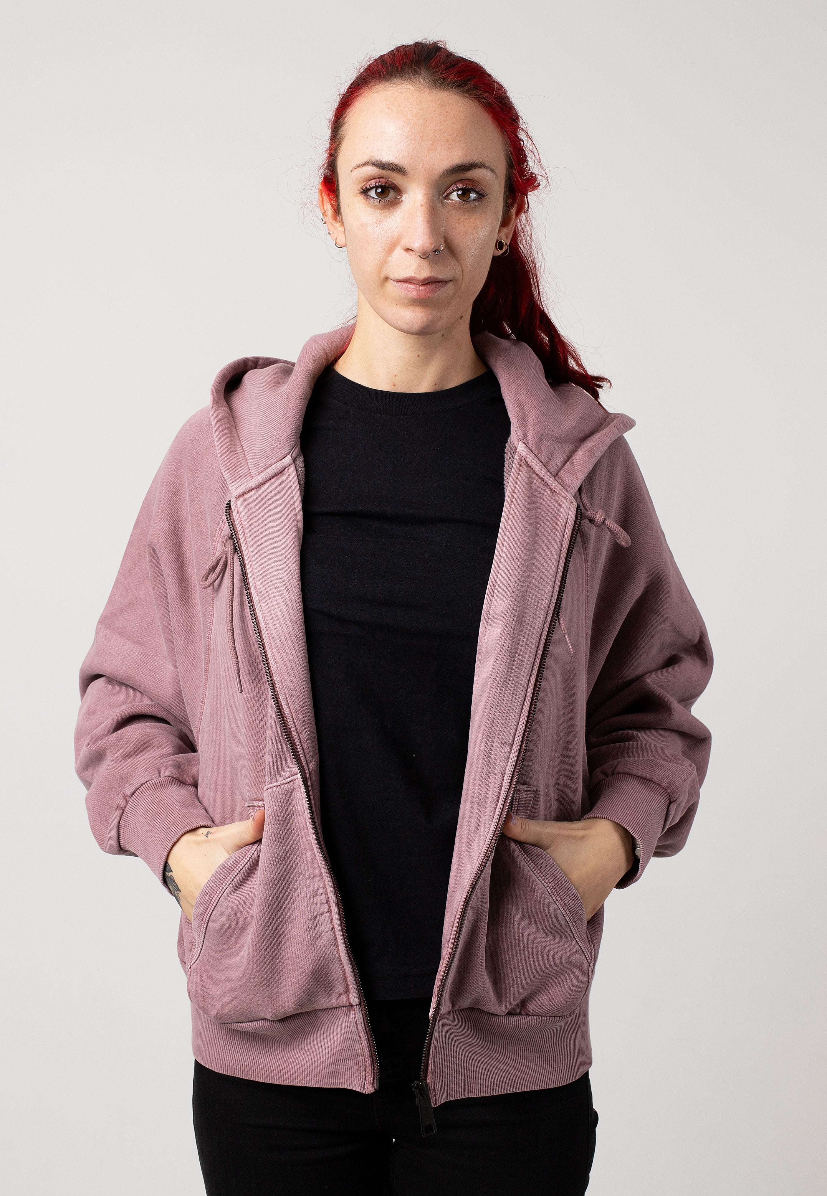 Carhartt WIP - W' Hooded Taos Garment Dyed Daphne - Zipper | Women-Image