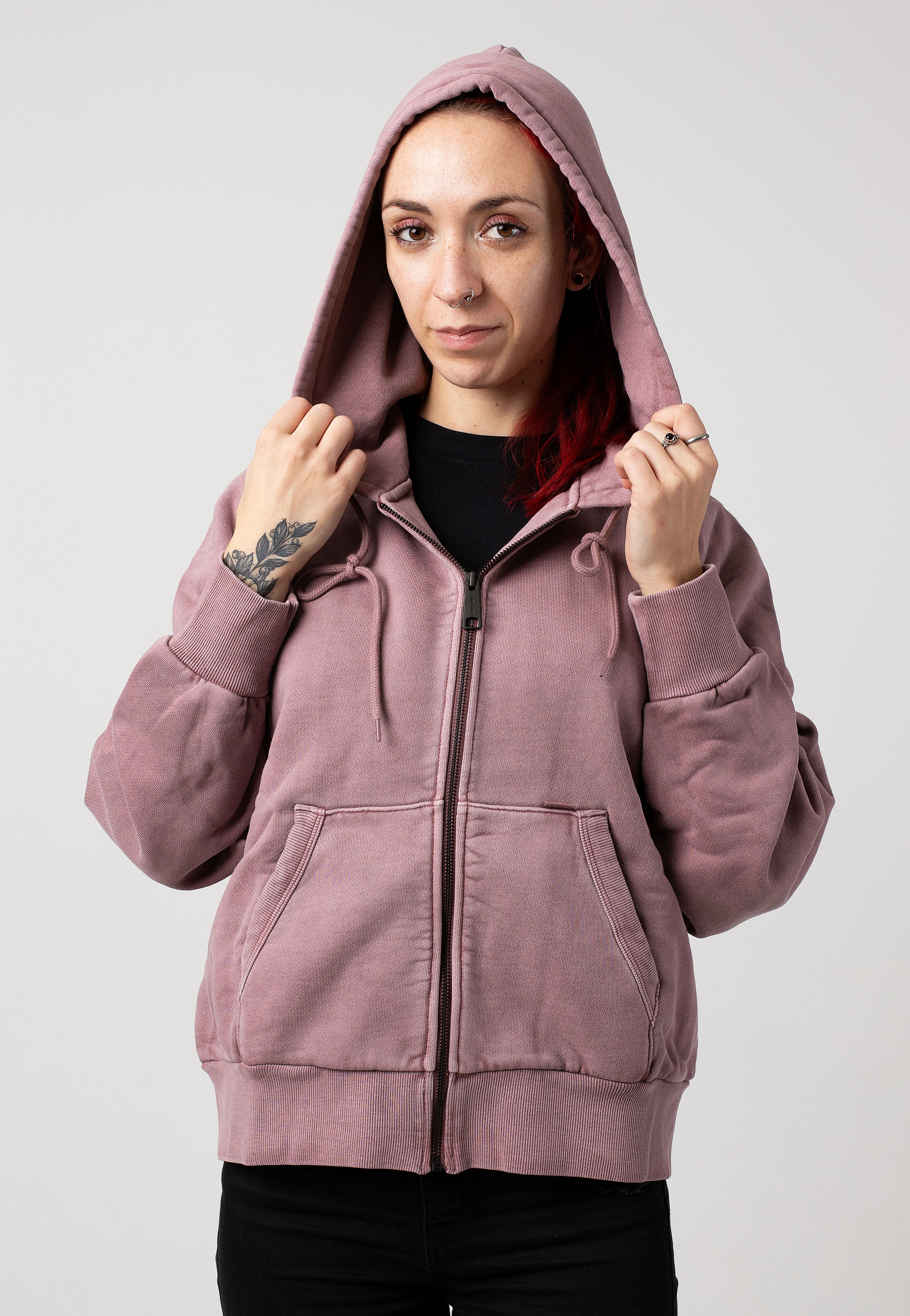 Carhartt WIP - W' Hooded Taos Garment Dyed Daphne - Zipper | Women-Image