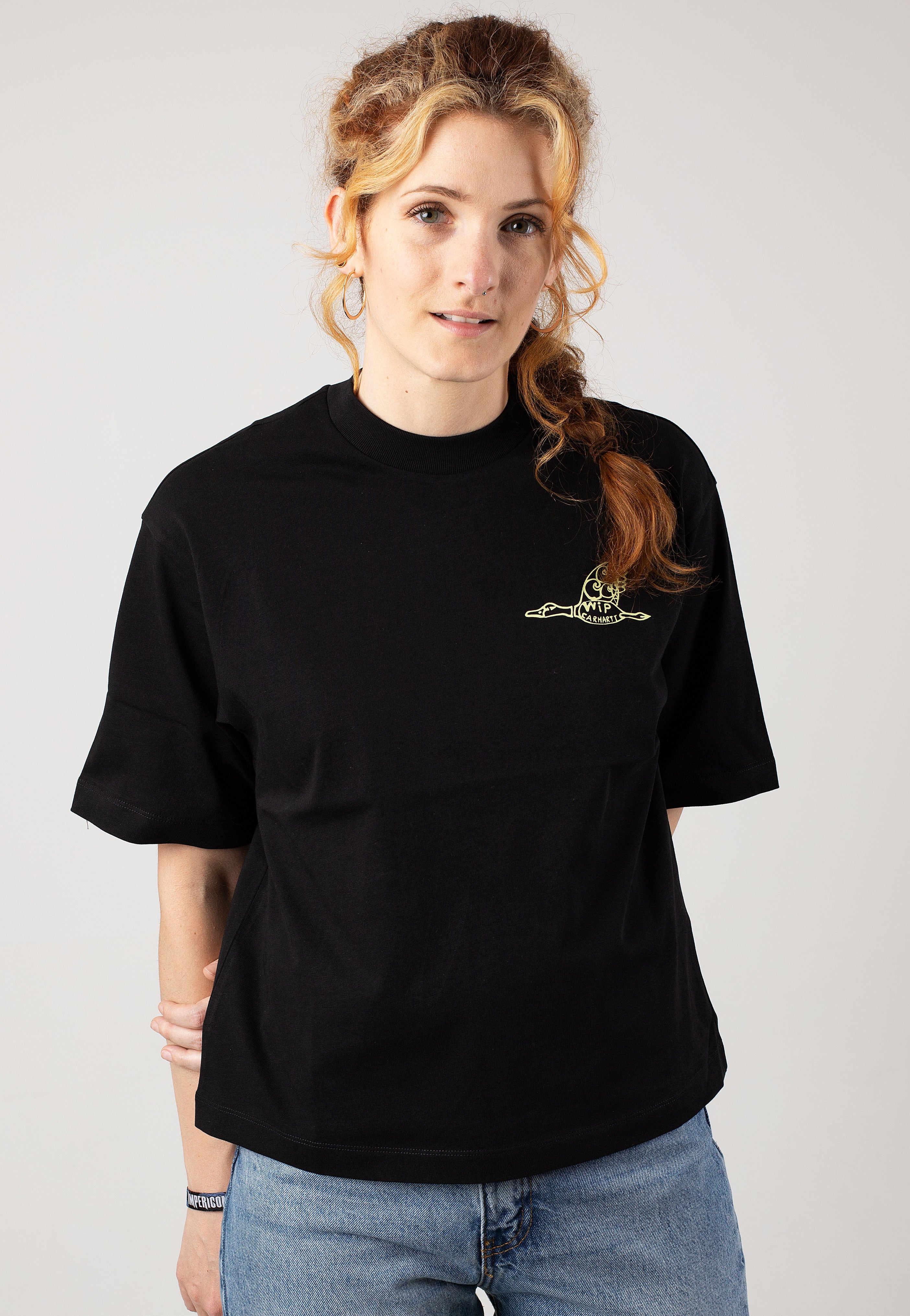 Carhartt WIP - W' Kainosho Black/Arctic Lime - T-Shirt | Women-Image