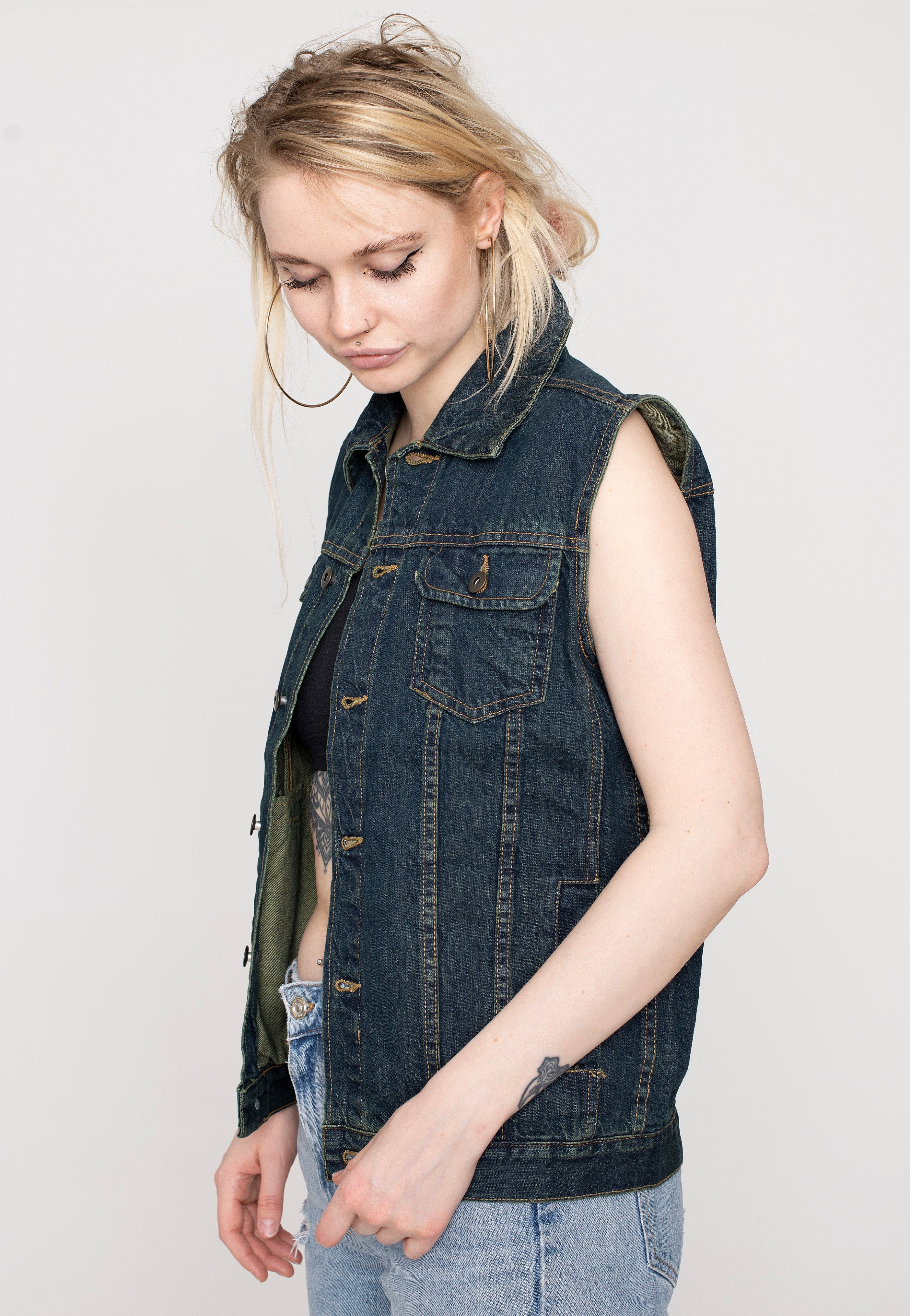 Urban Classics - Denim Denimblue - Jeans Vest | Women-Image