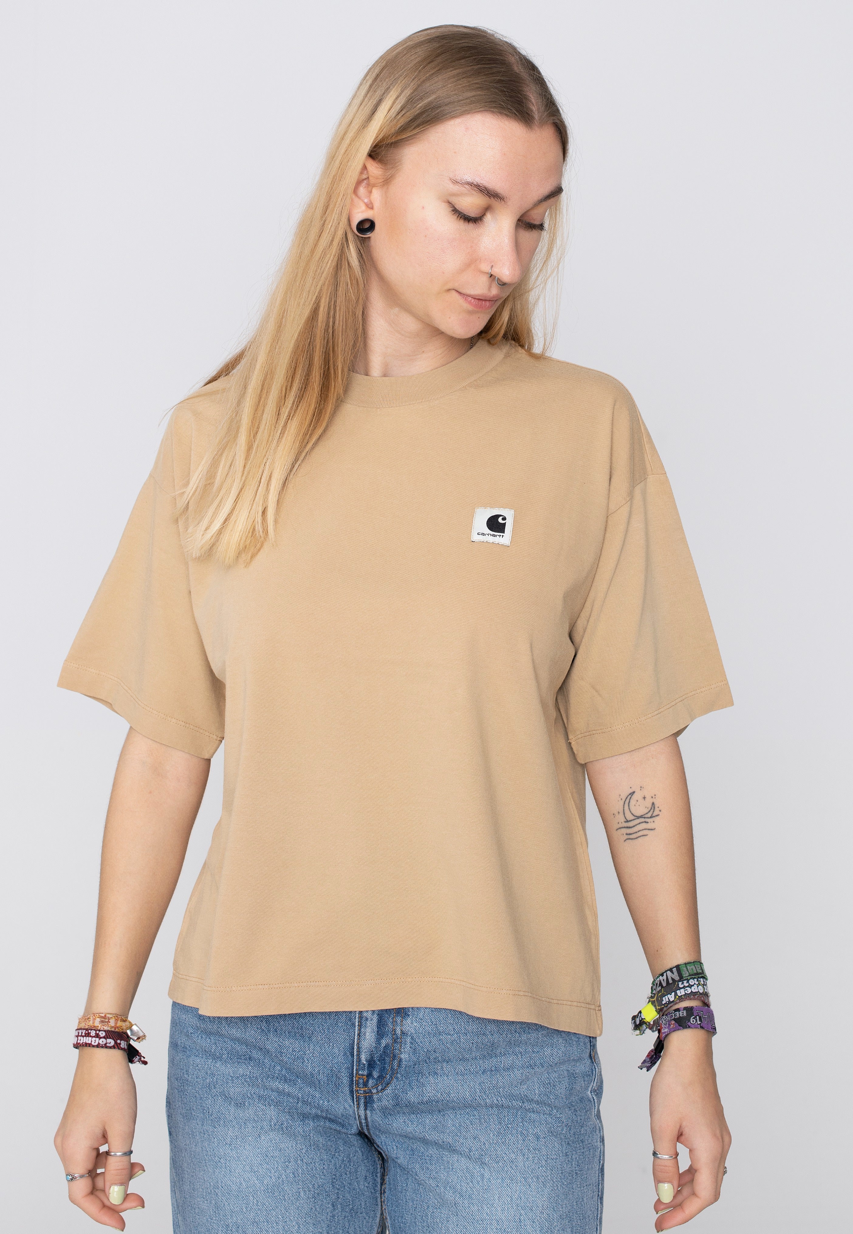 Carhartt WIP - W' Nelson Garment Dyed Dusty H Brown - T-Shirt | Women-Image