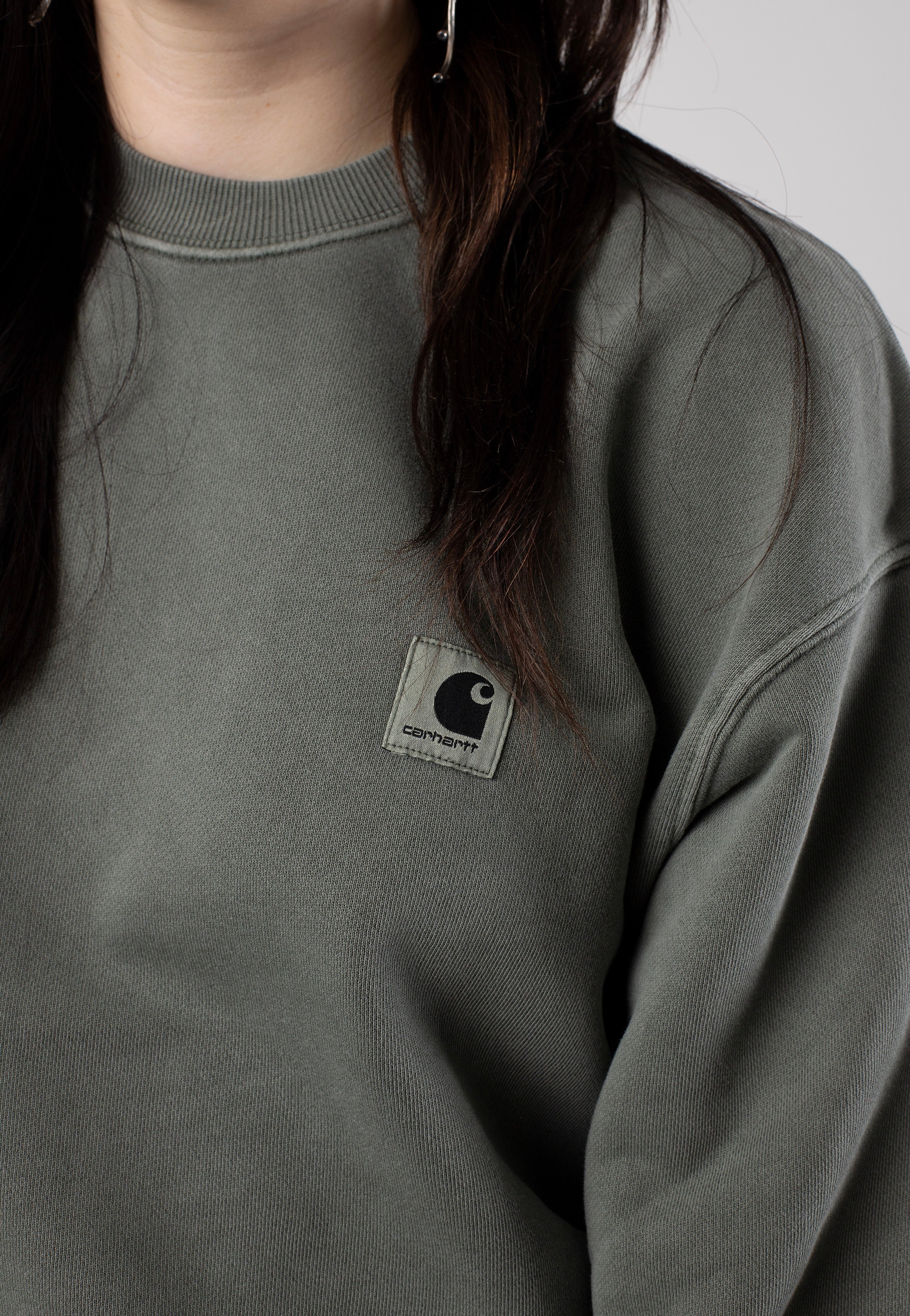 Carhartt WIP - W' Nelson Garment Dyed Smoke Green - Sweater | Women-Image